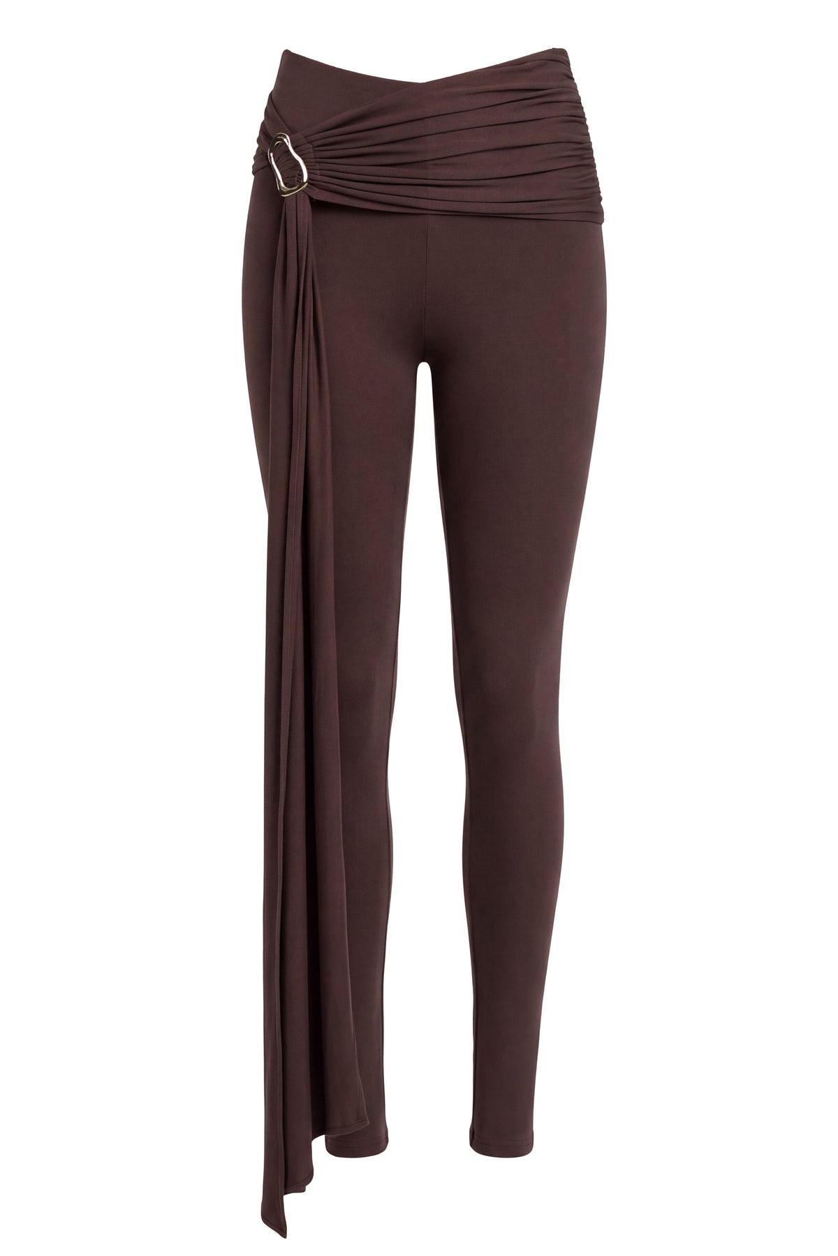 Chocolate Evening Plans Drape Legging