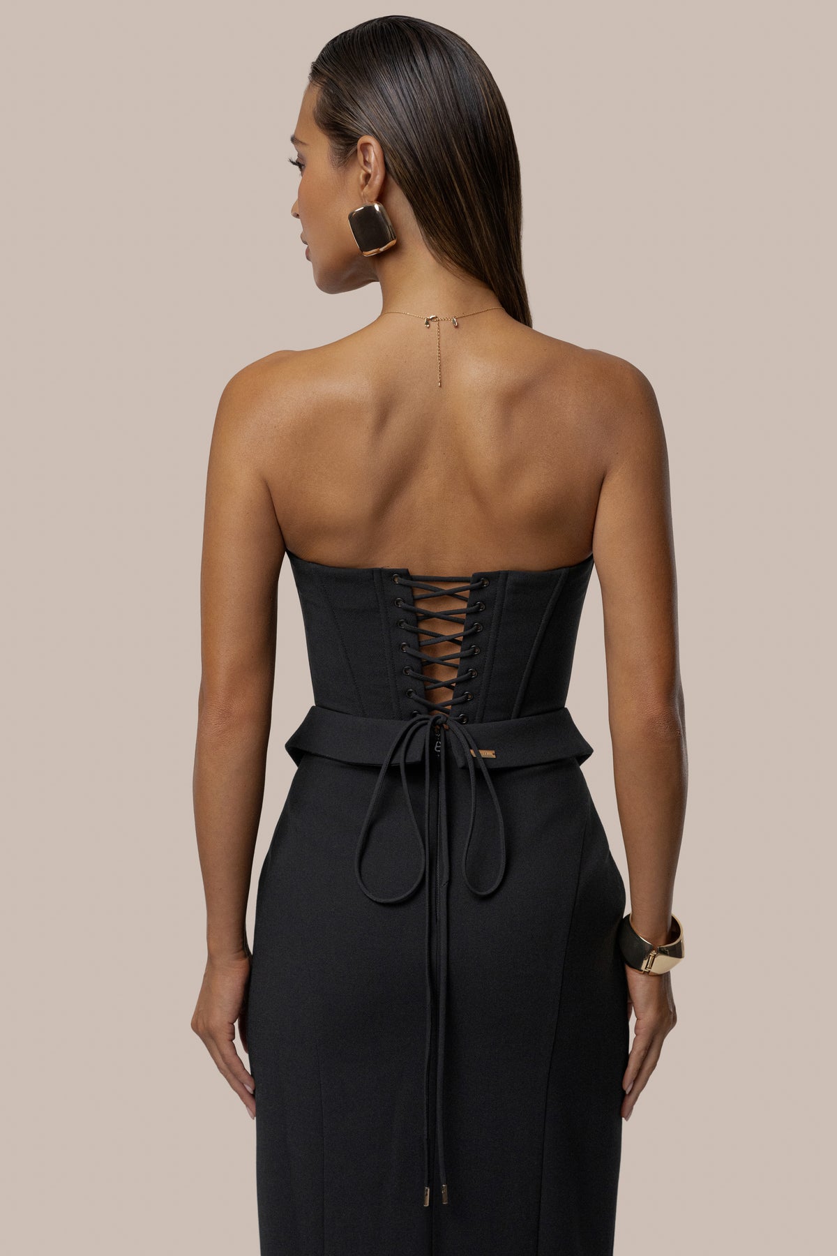 Black Cocktail Hour Maxi Gown - JLUXLABEL