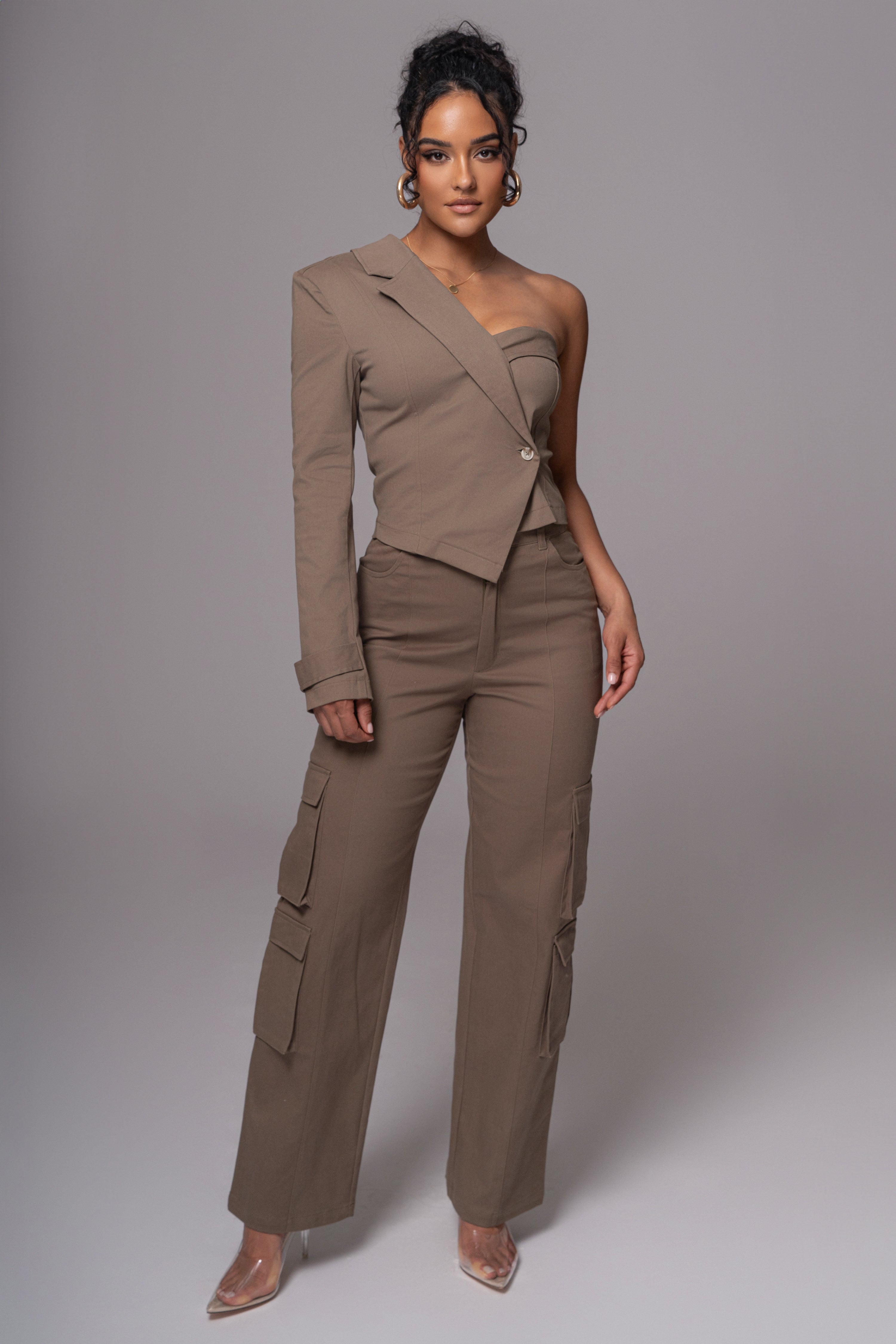 Olive Amal One Shoulder Top - JLUXLABEL