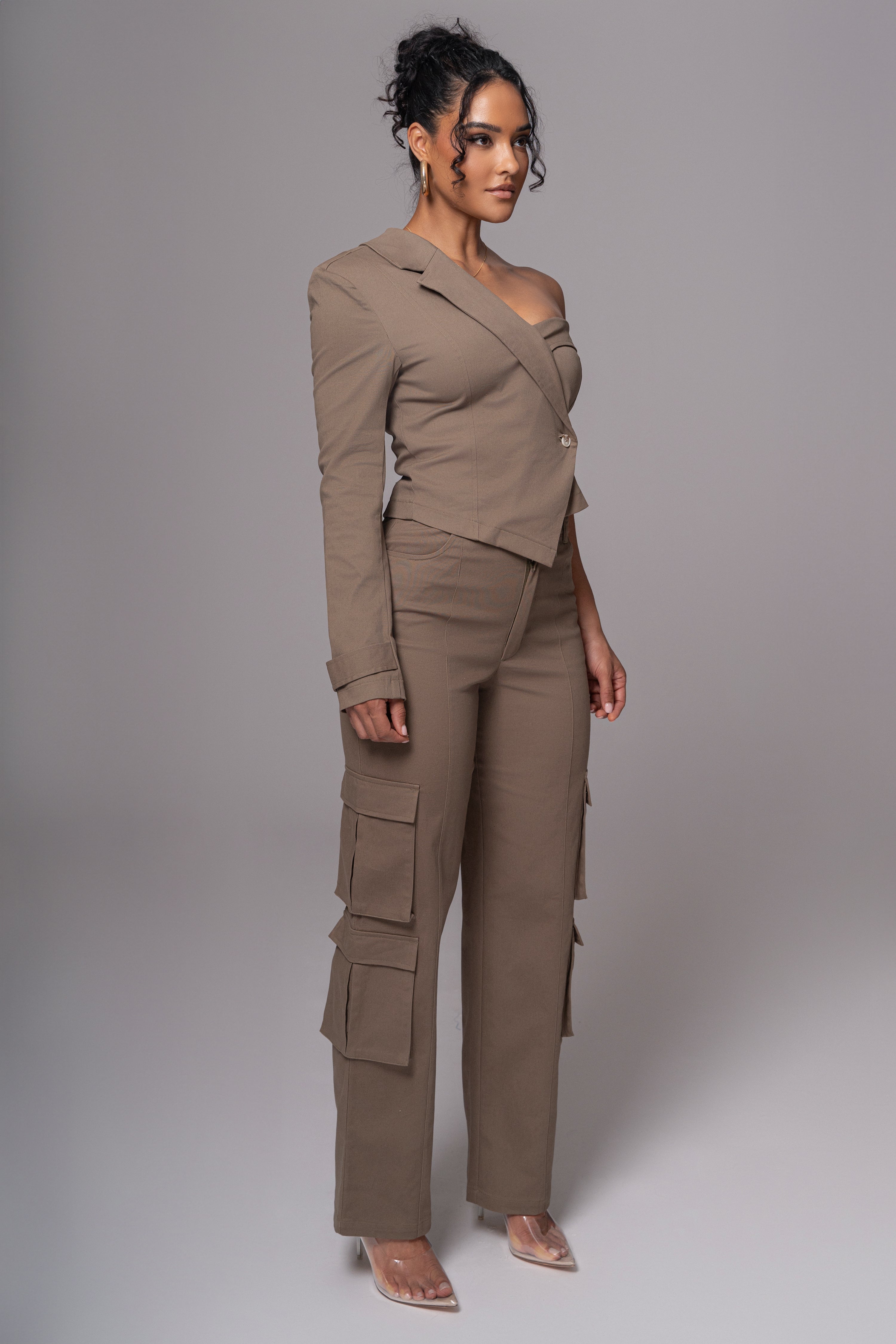 Olive Amal One Shoulder Top - JLUXLABEL