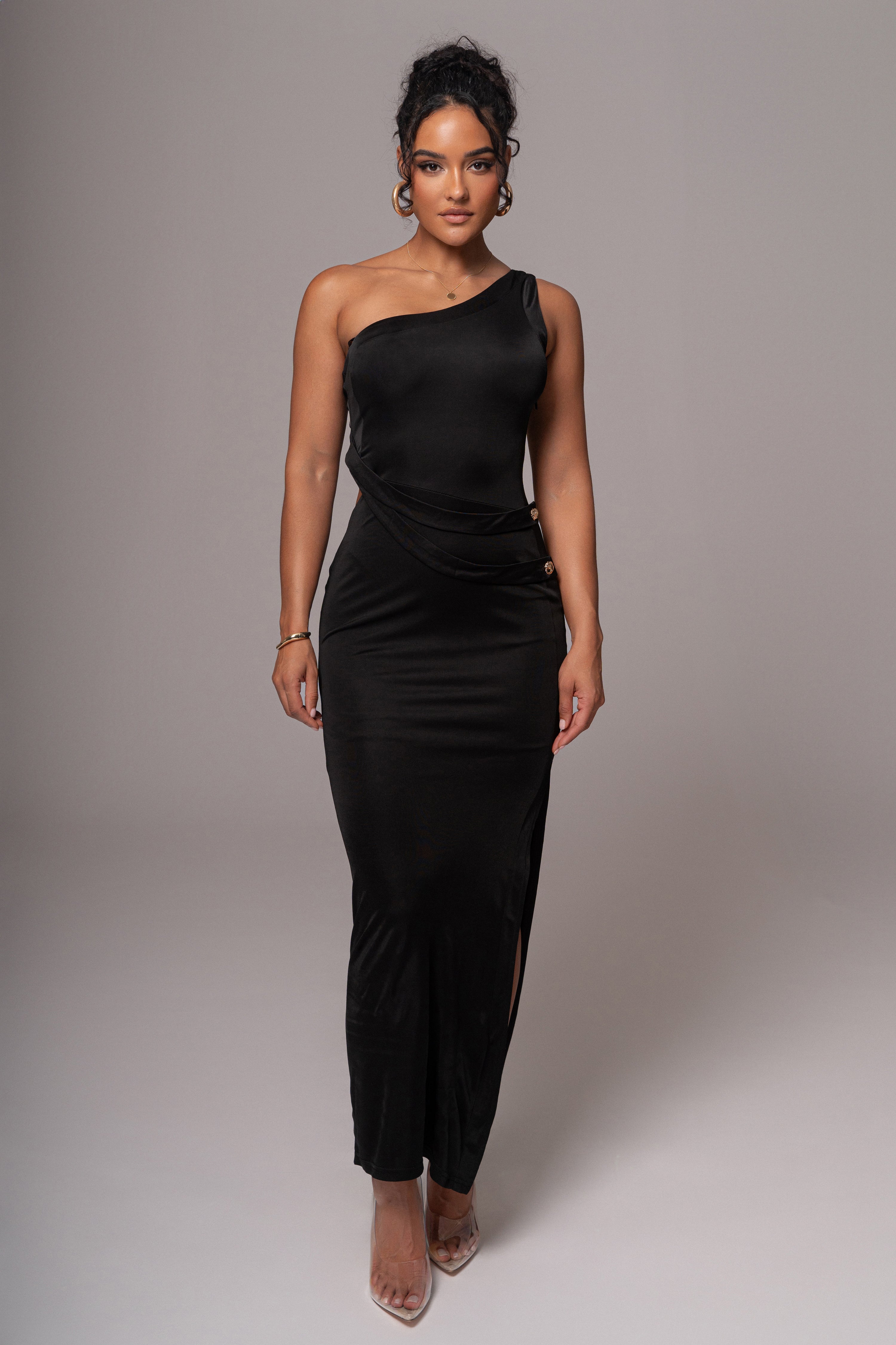 Black Surrey Maxi Dress - JLUXLABEL