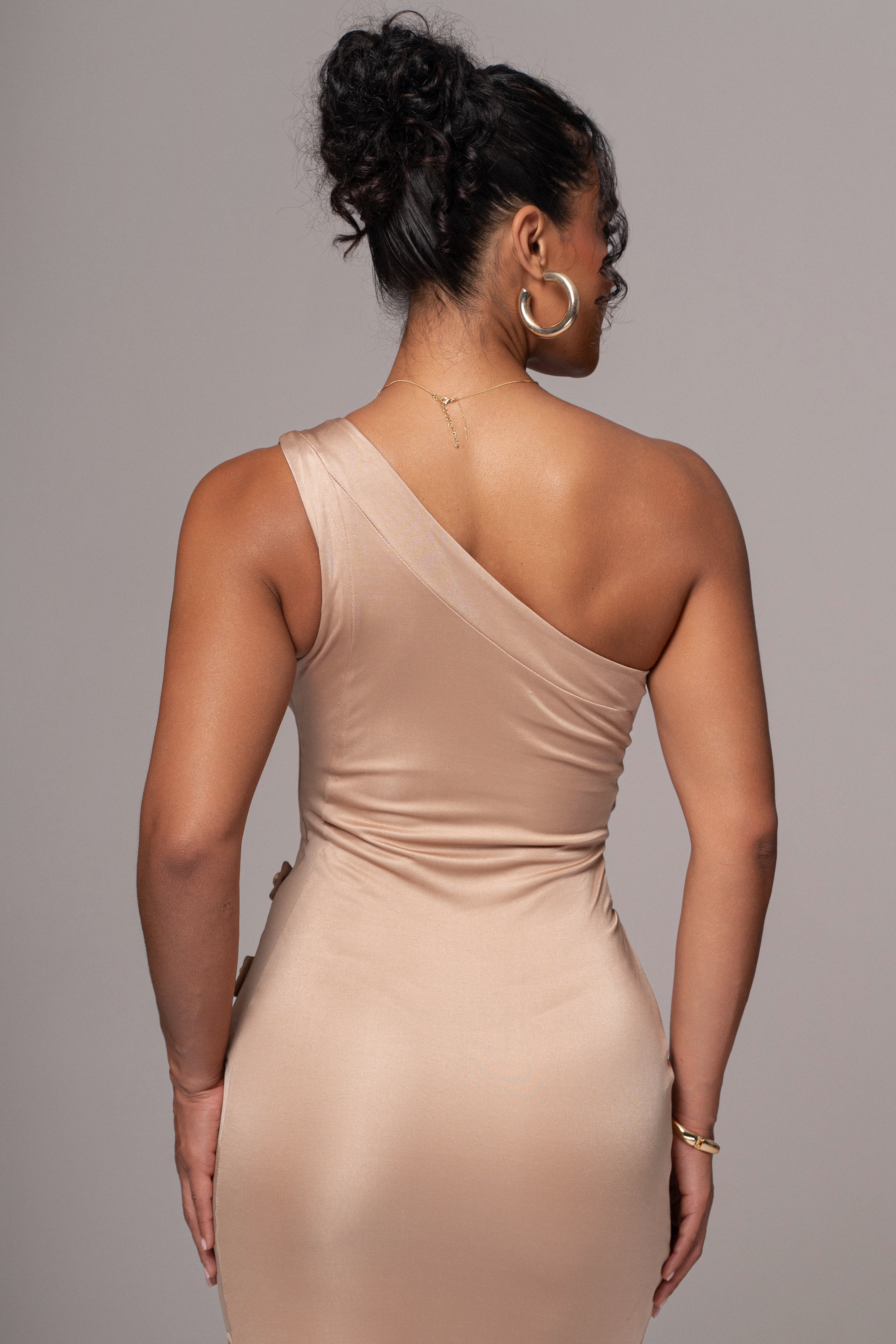 Tan Surrey Maxi Dress - JLUXLABEL