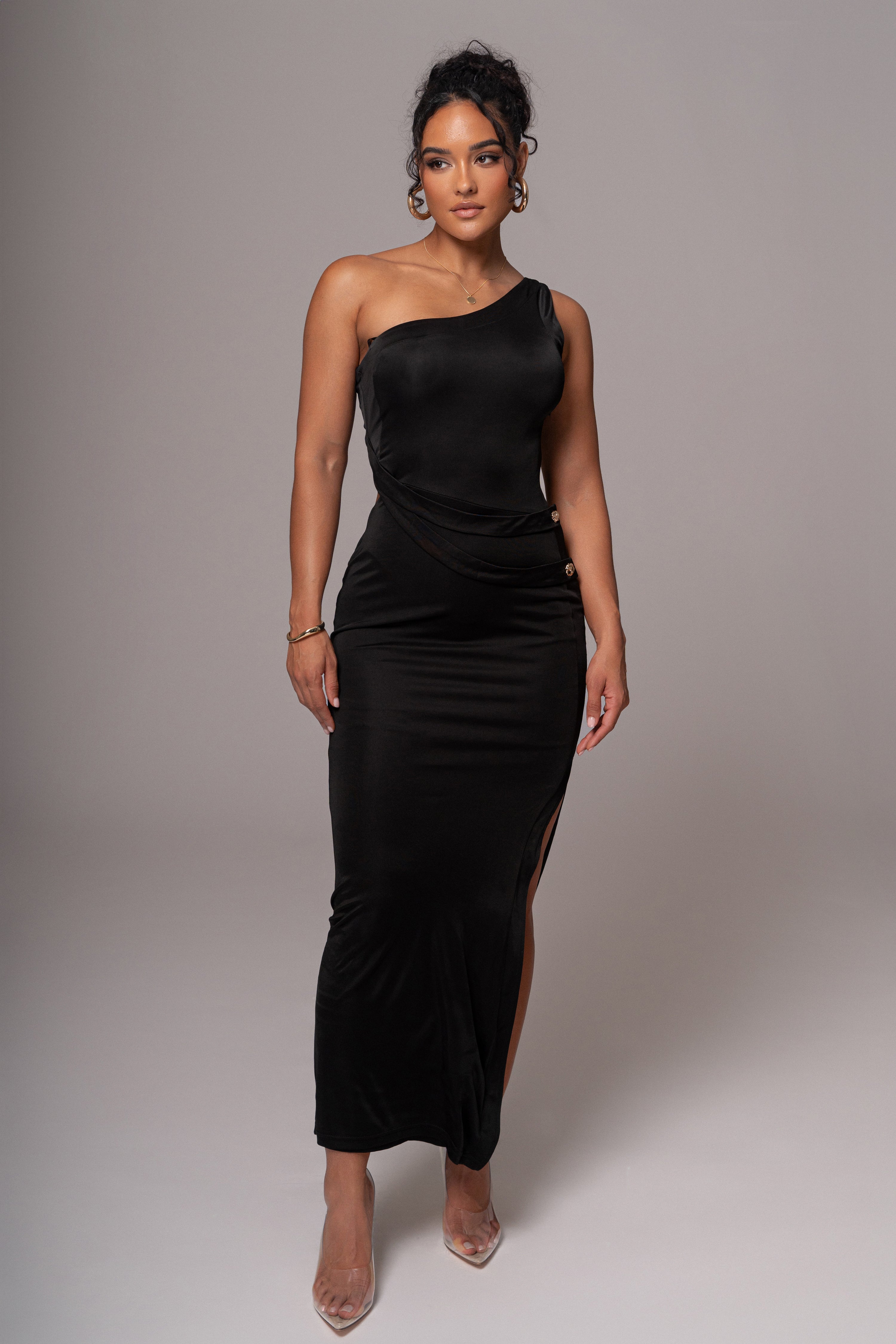 Black Surrey Maxi Dress - JLUXLABEL