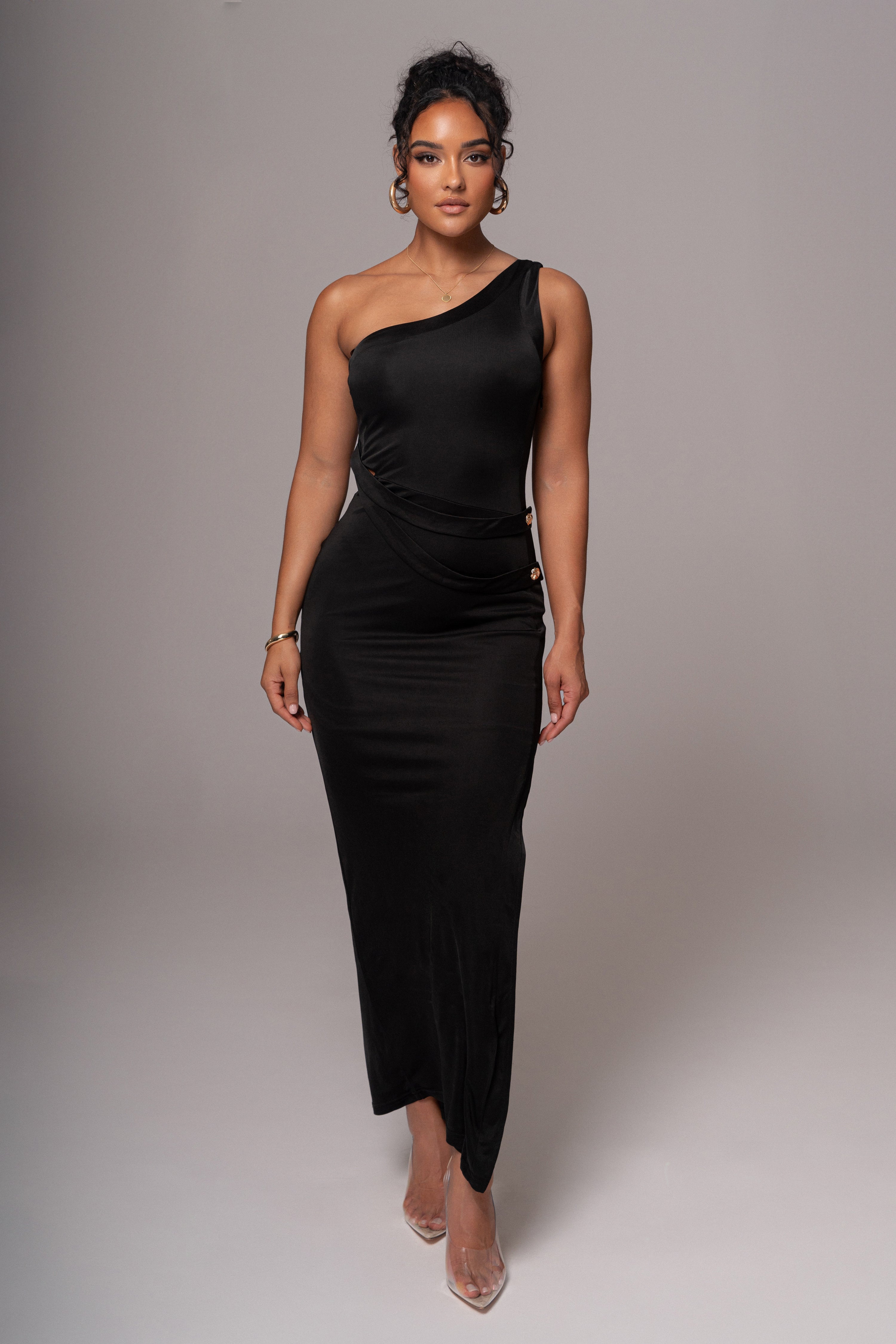 Black Surrey Maxi Dress - JLUXLABEL