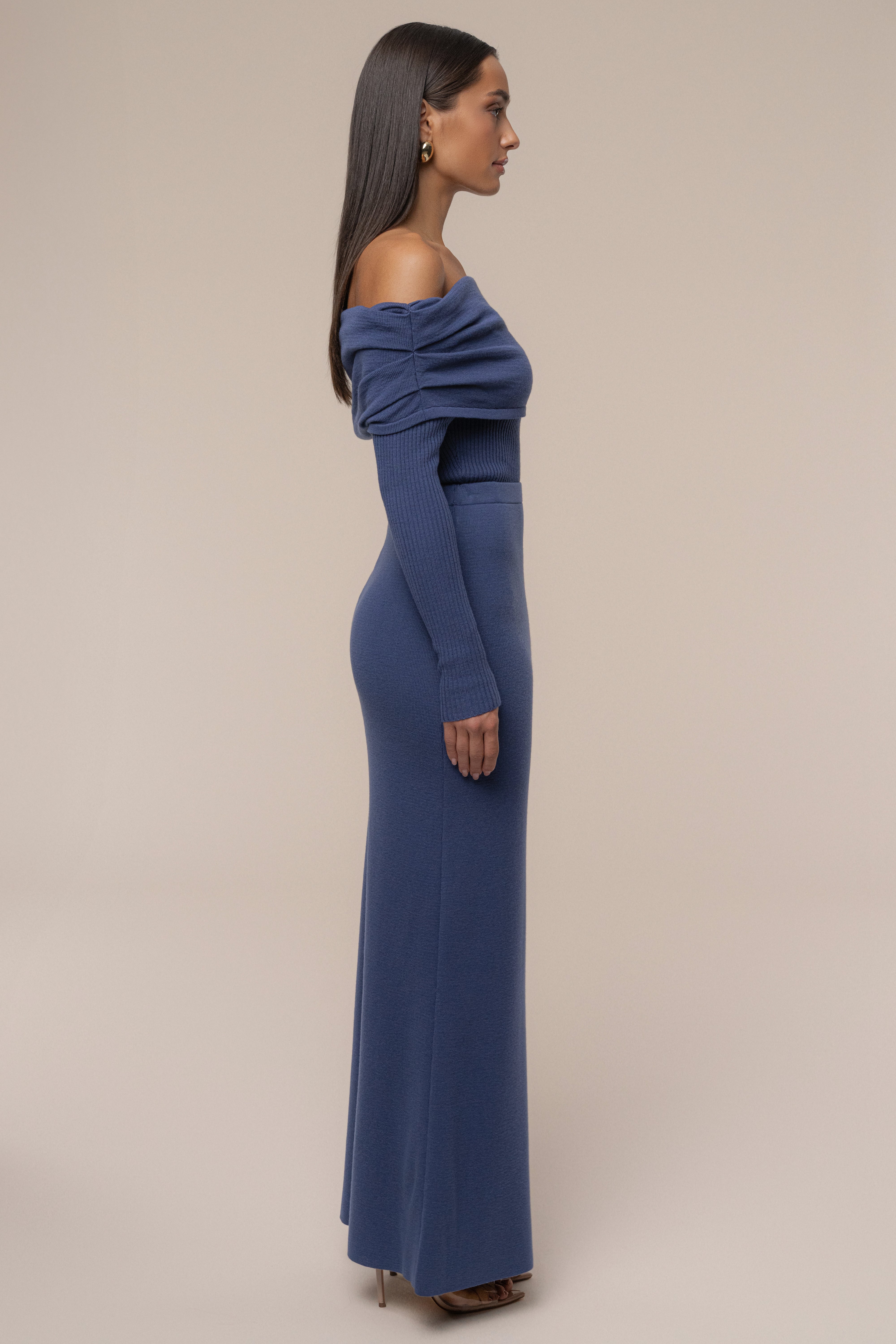 Dusk Off The Shoulder Knit Top - JLUXLABEL