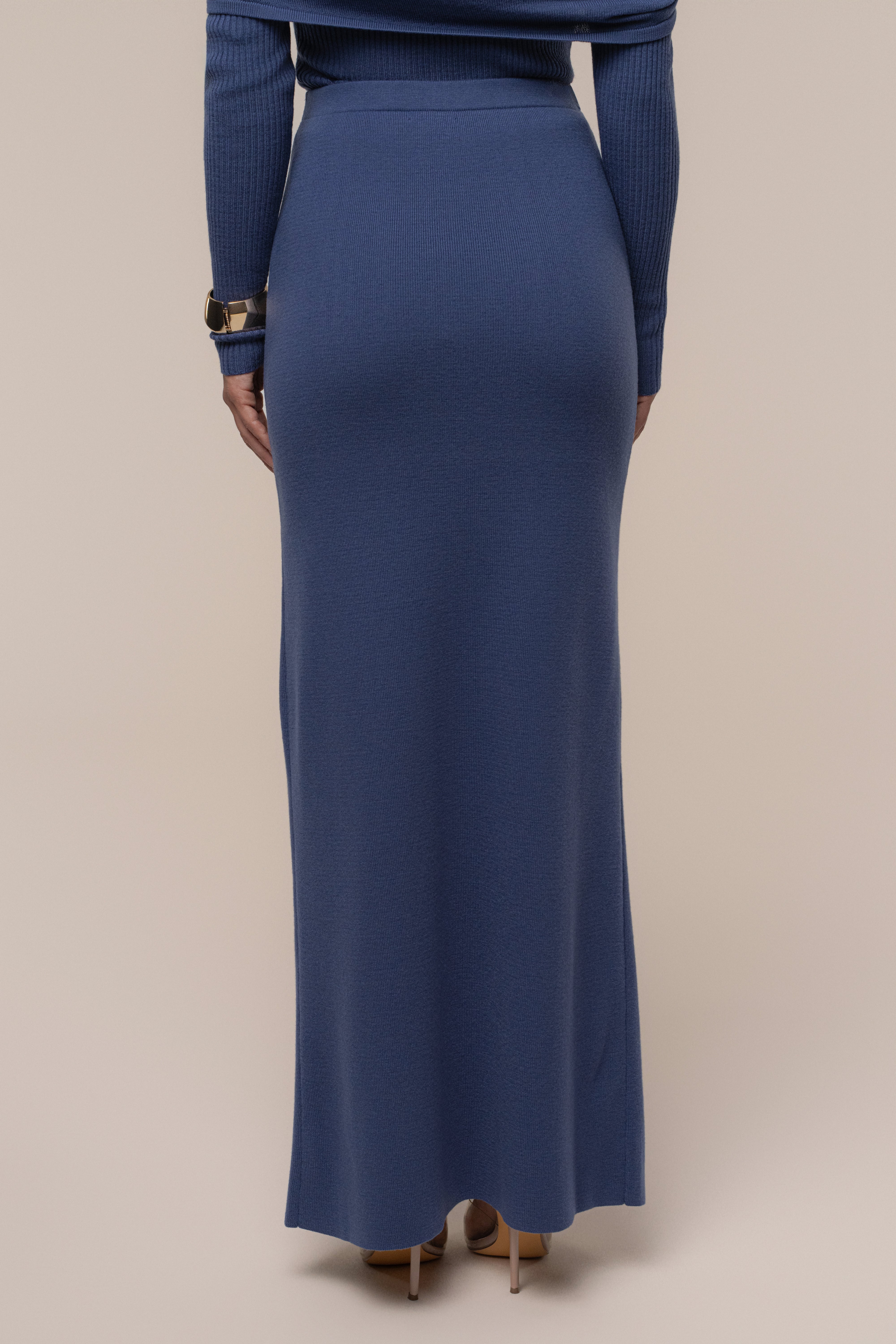 Dusk London Knit Maxi Skirt - JLUXLABEL