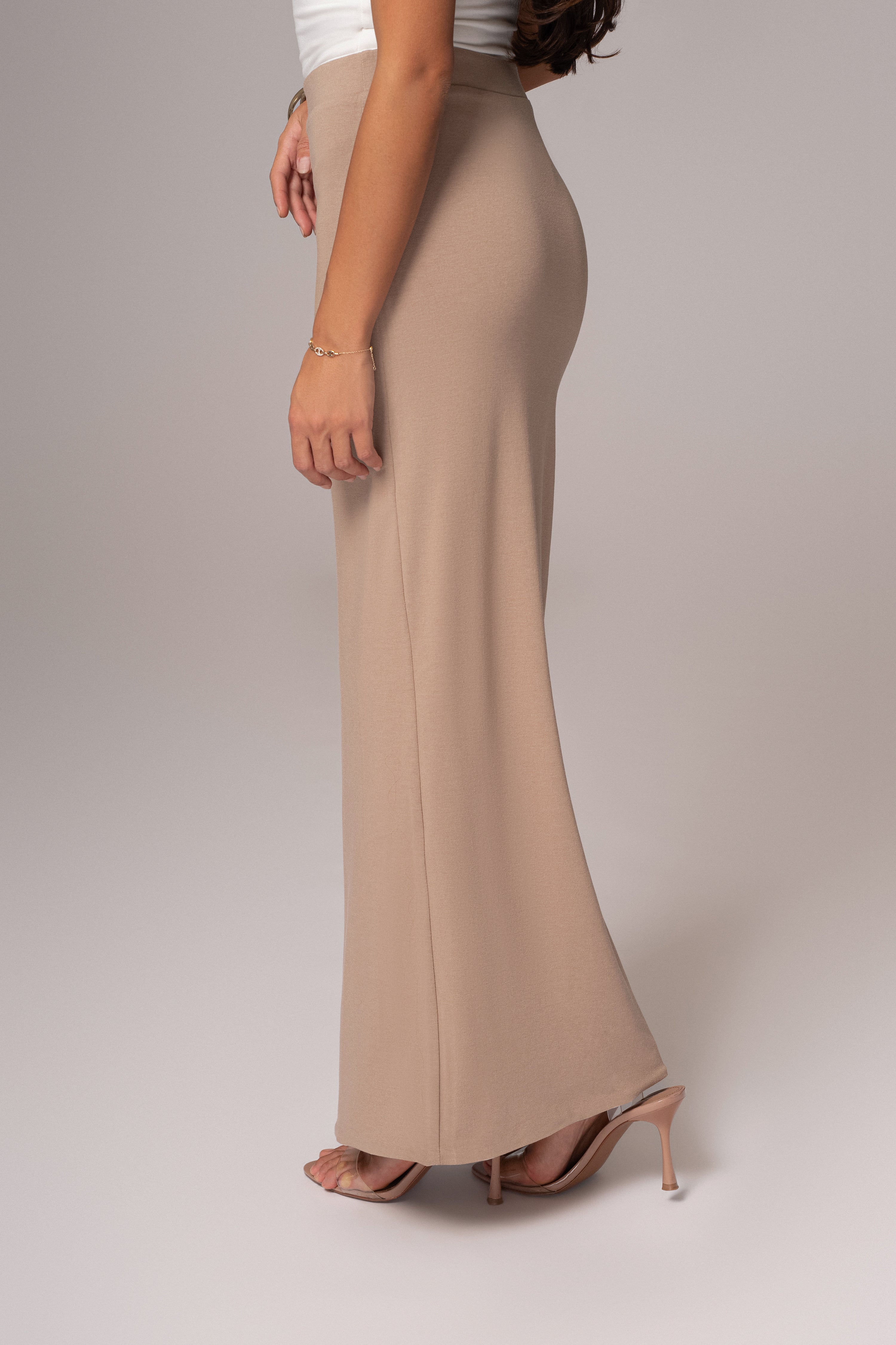 Ivory/Beige Everyday Reversible Skirt - JLUXLABEL