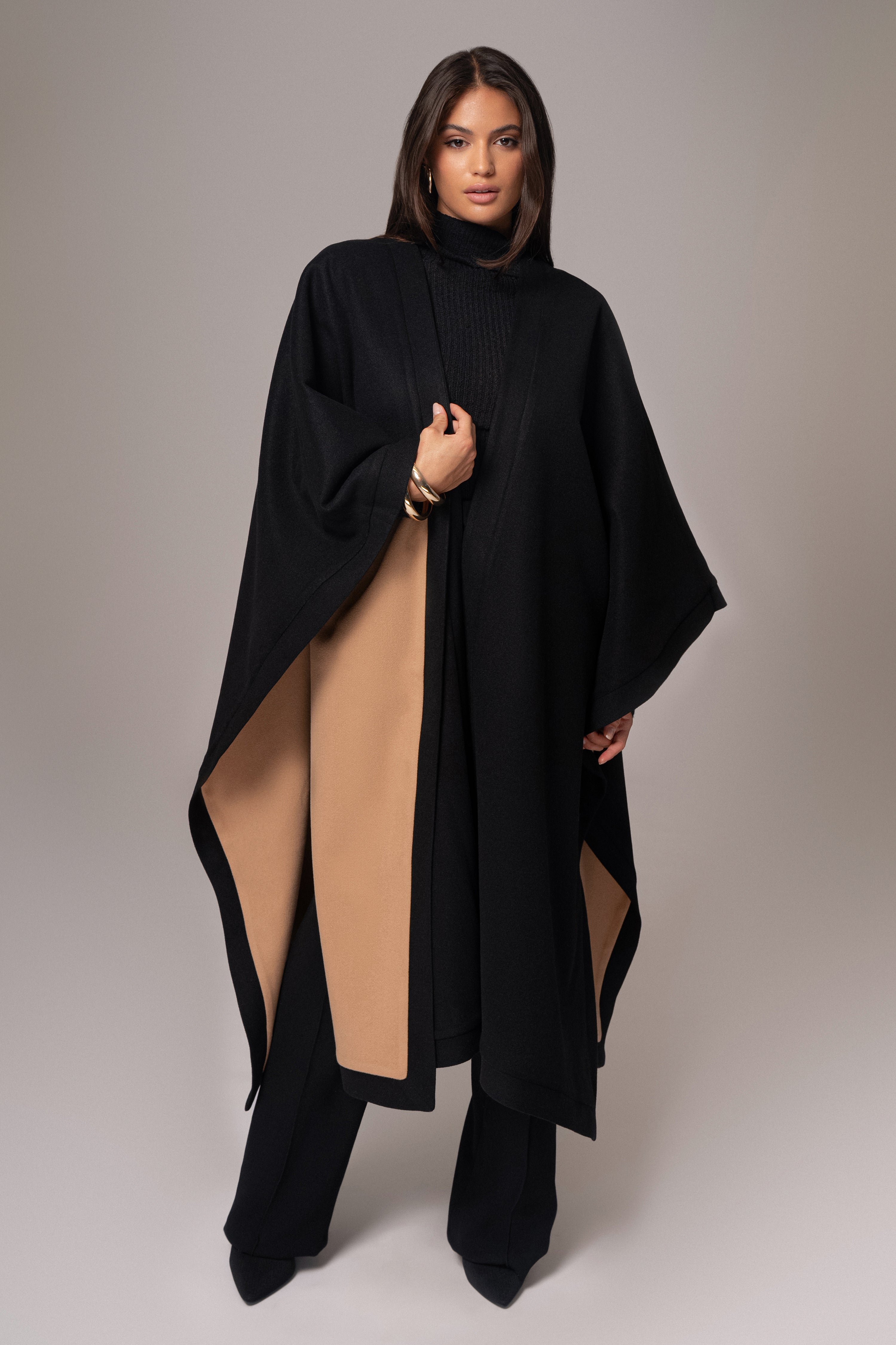 Beige Park City Reversible Shawl - JLUXLABEL