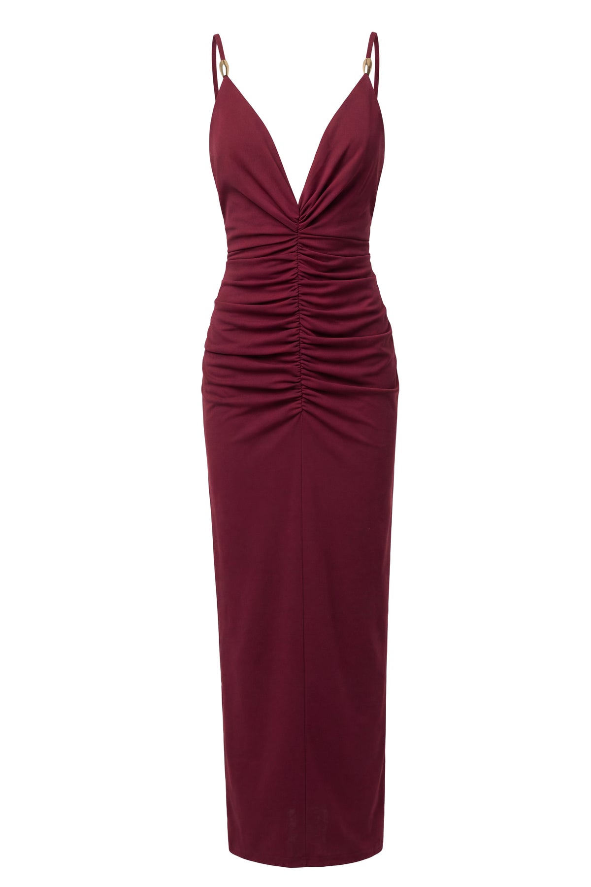 Red Unforgettable Plunge Maxi Dress