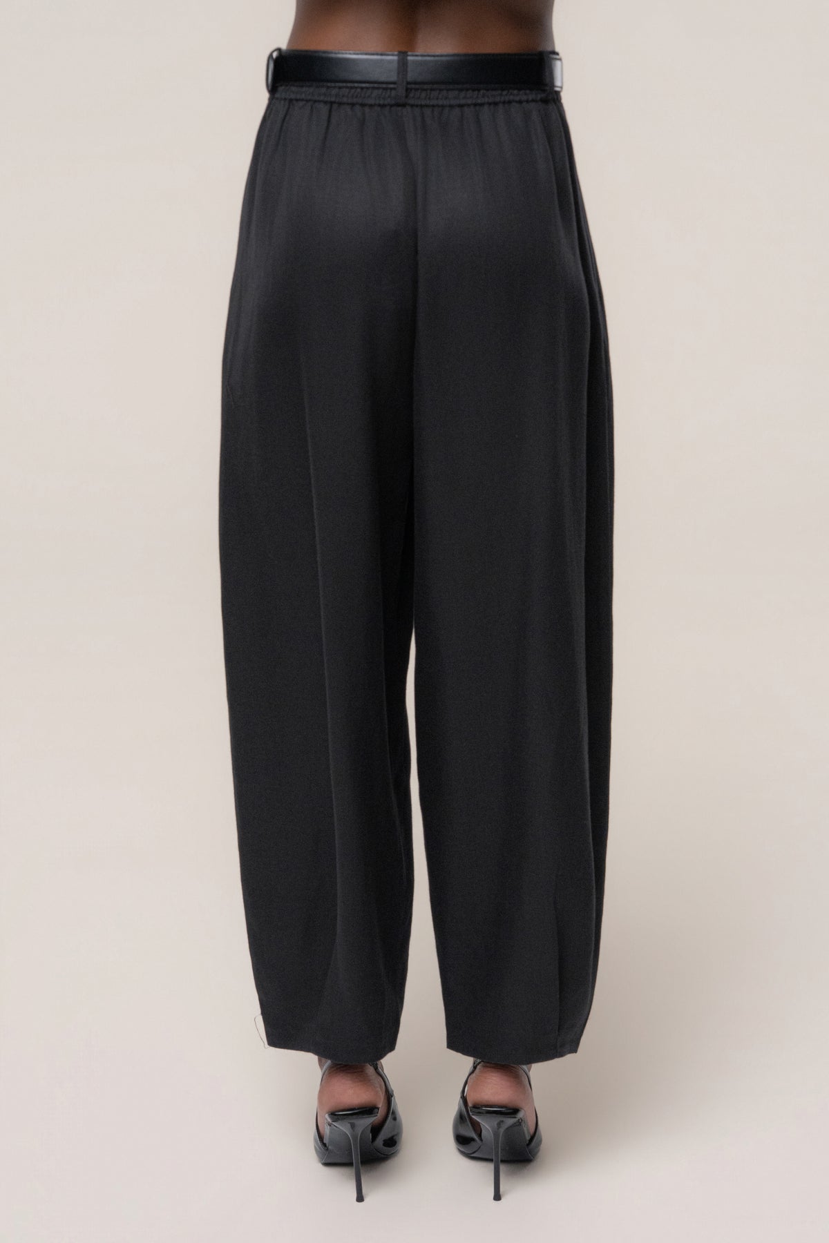 Black Weekend Barrel Trouser - JLUXLABEL
