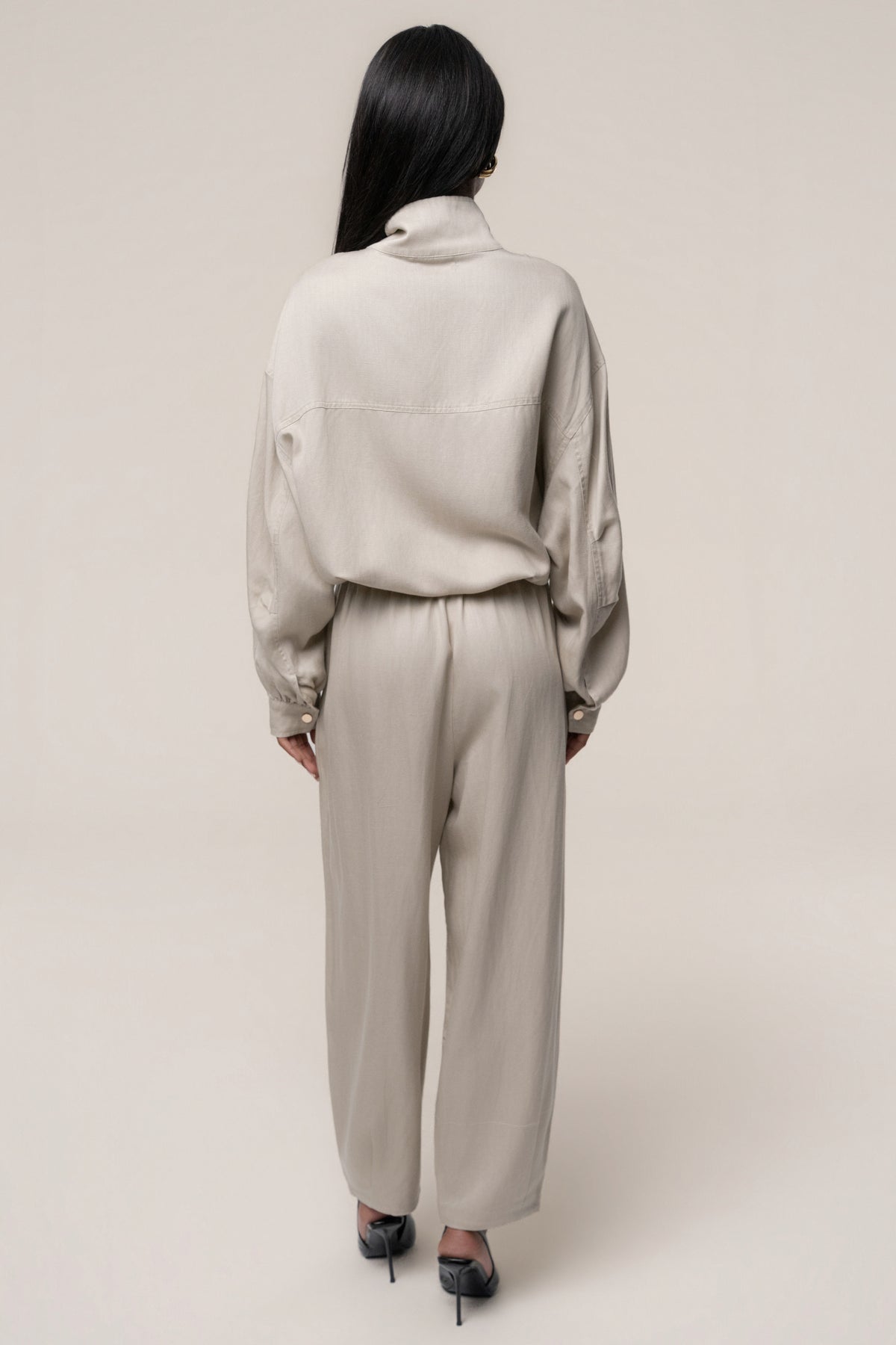 Stone Weekend Barrel Trouser - JLUXLABEL