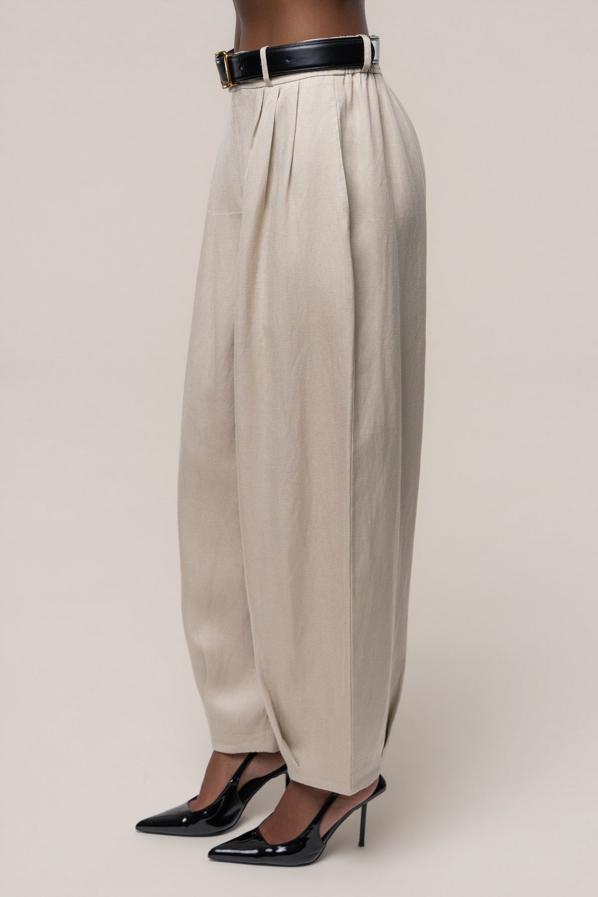 Stone Weekend Barrel Trouser - JLUXLABEL