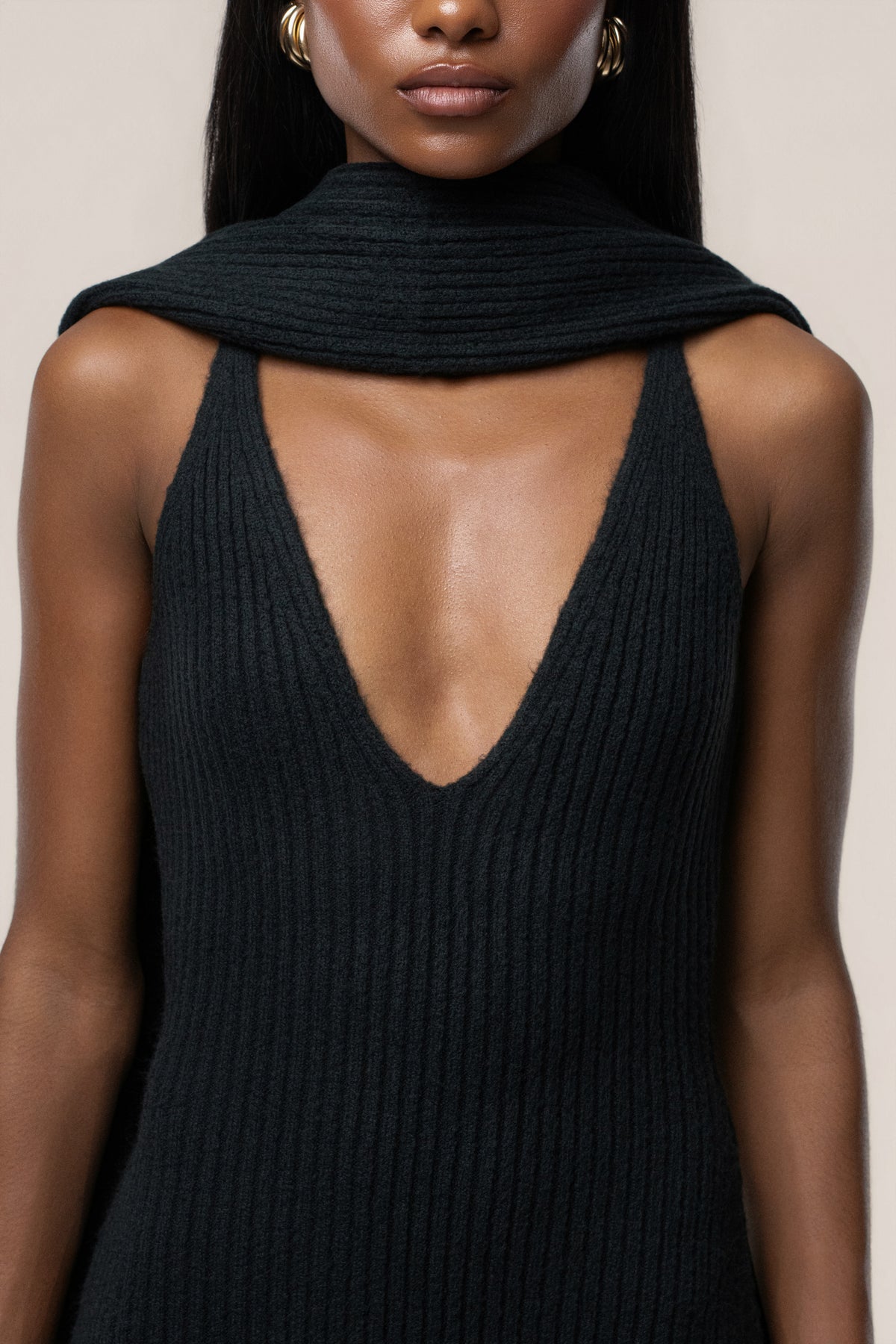 Black Weekend Away Knit Maxi Dress - JLUXLABEL
