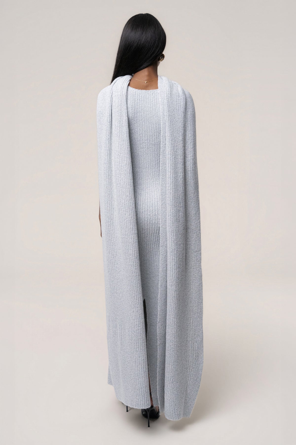 Heather Grey Weekend Away Knit Maxi Dress - JLUXLABEL