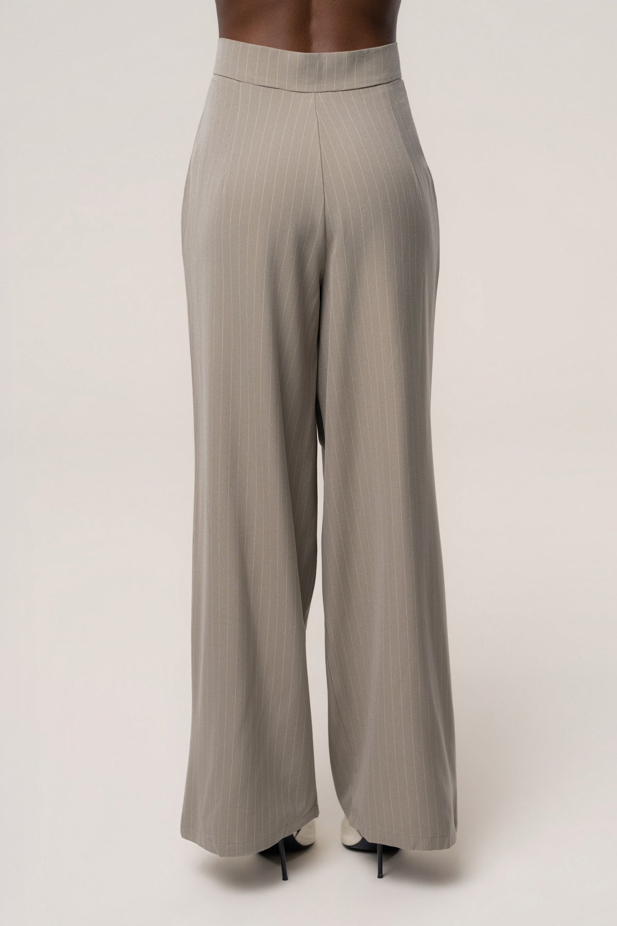 Beige In Session Pinstripe Pant