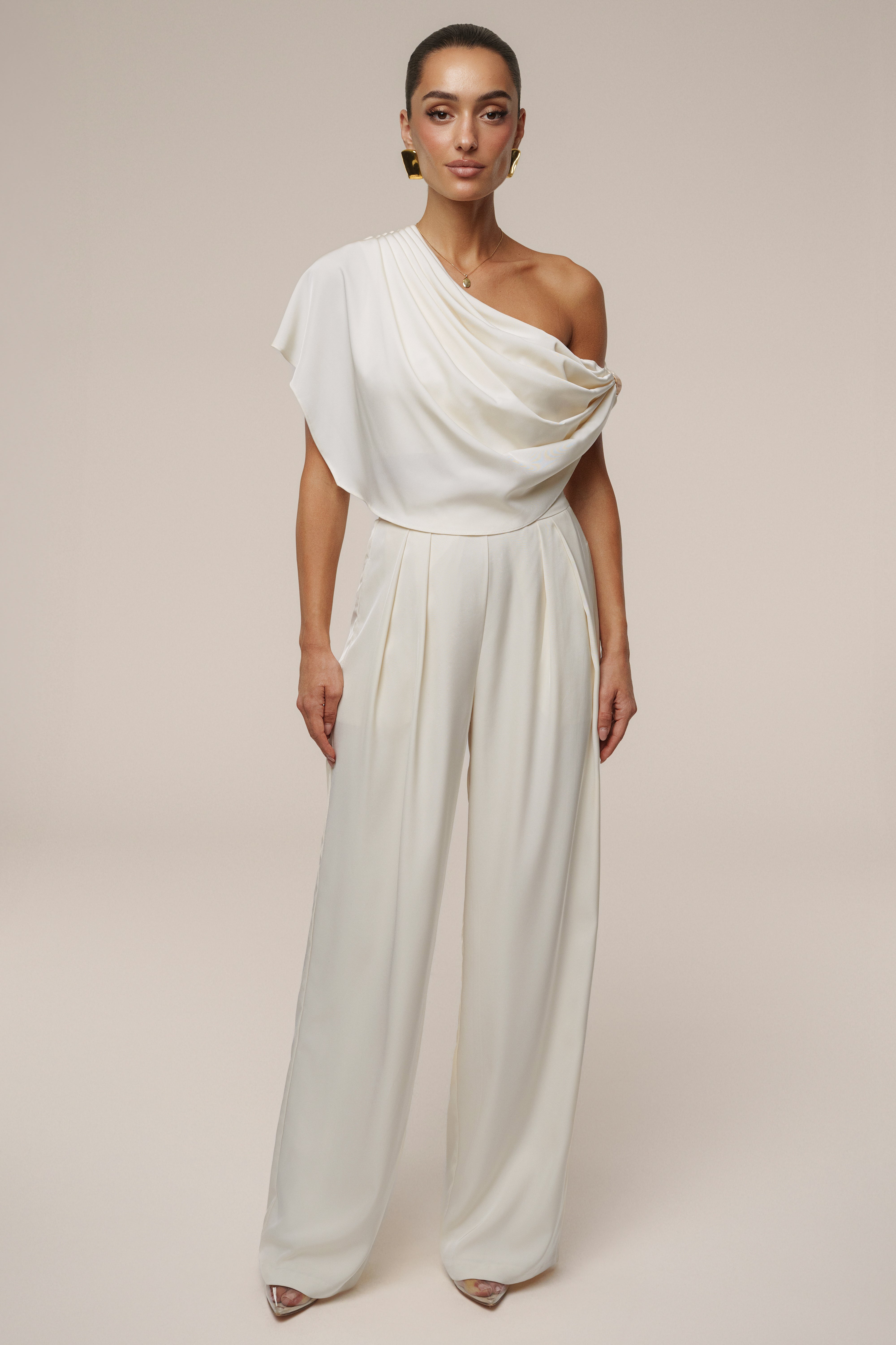 Buttercream Gleam and Glow Satin Top - JLUXLABEL