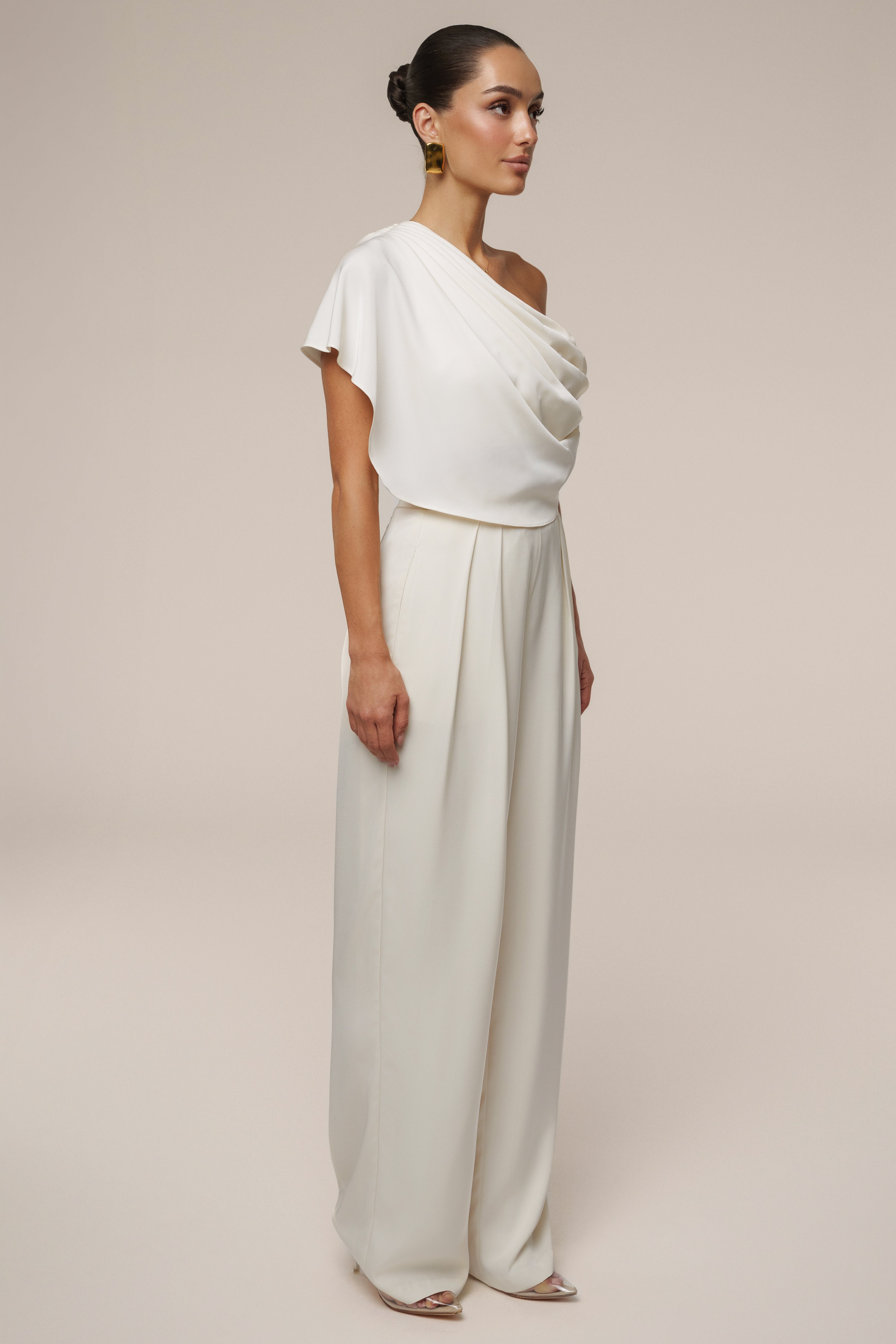 Buttercream Gleam and Glow Satin Top - JLUXLABEL