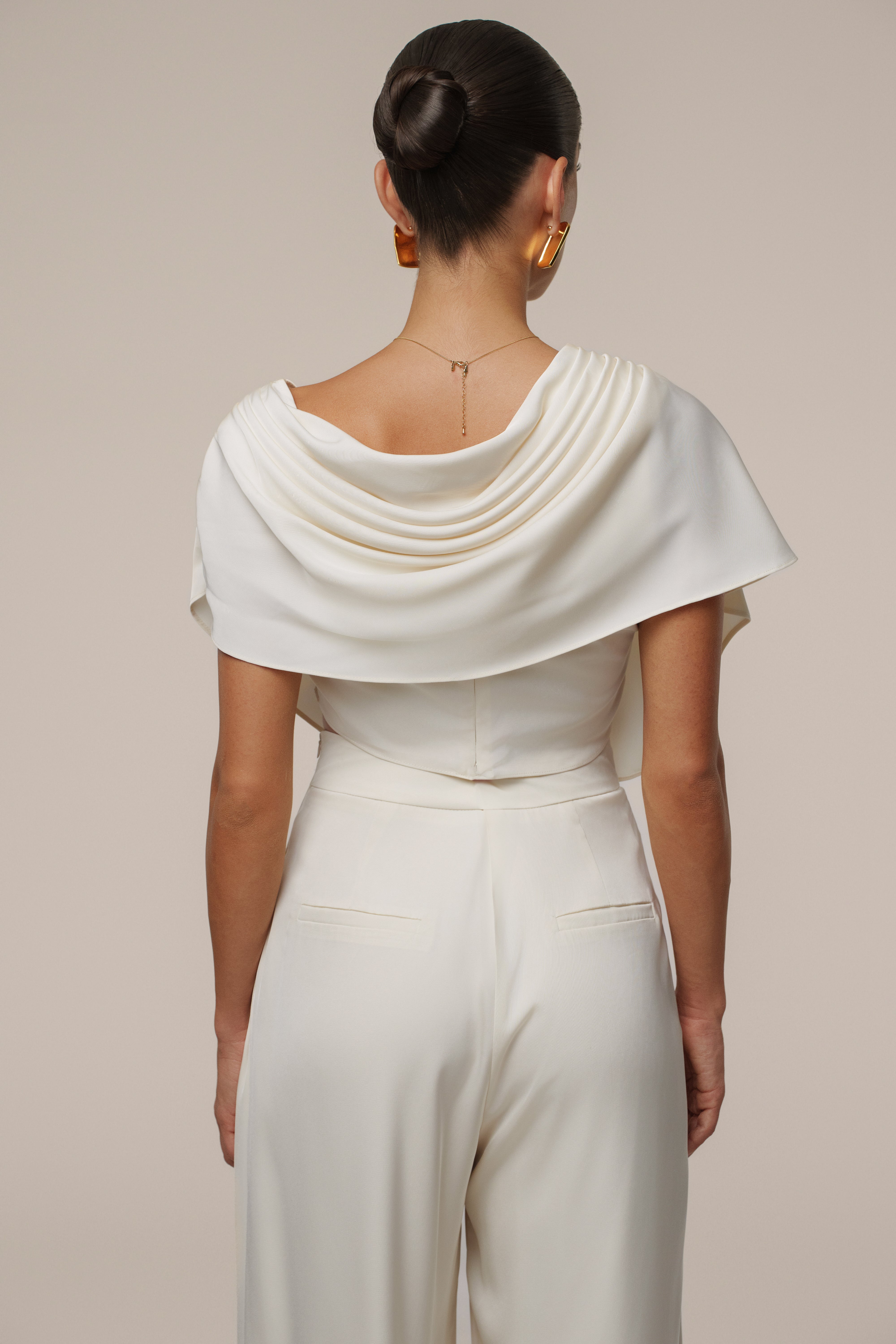 Buttercream Gleam and Glow Satin Top - JLUXLABEL