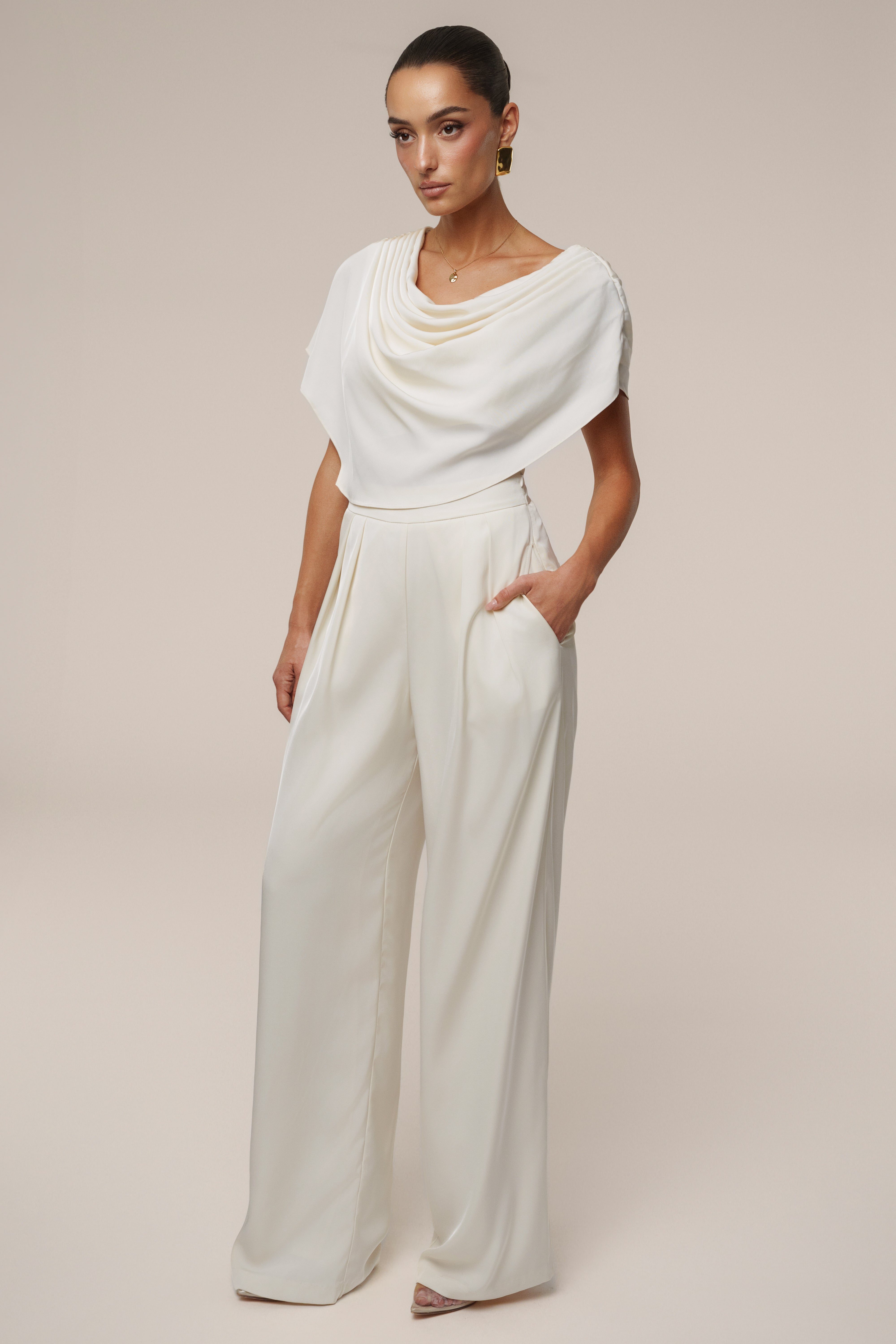 Buttercream Gleam and Glow Satin Top - JLUXLABEL