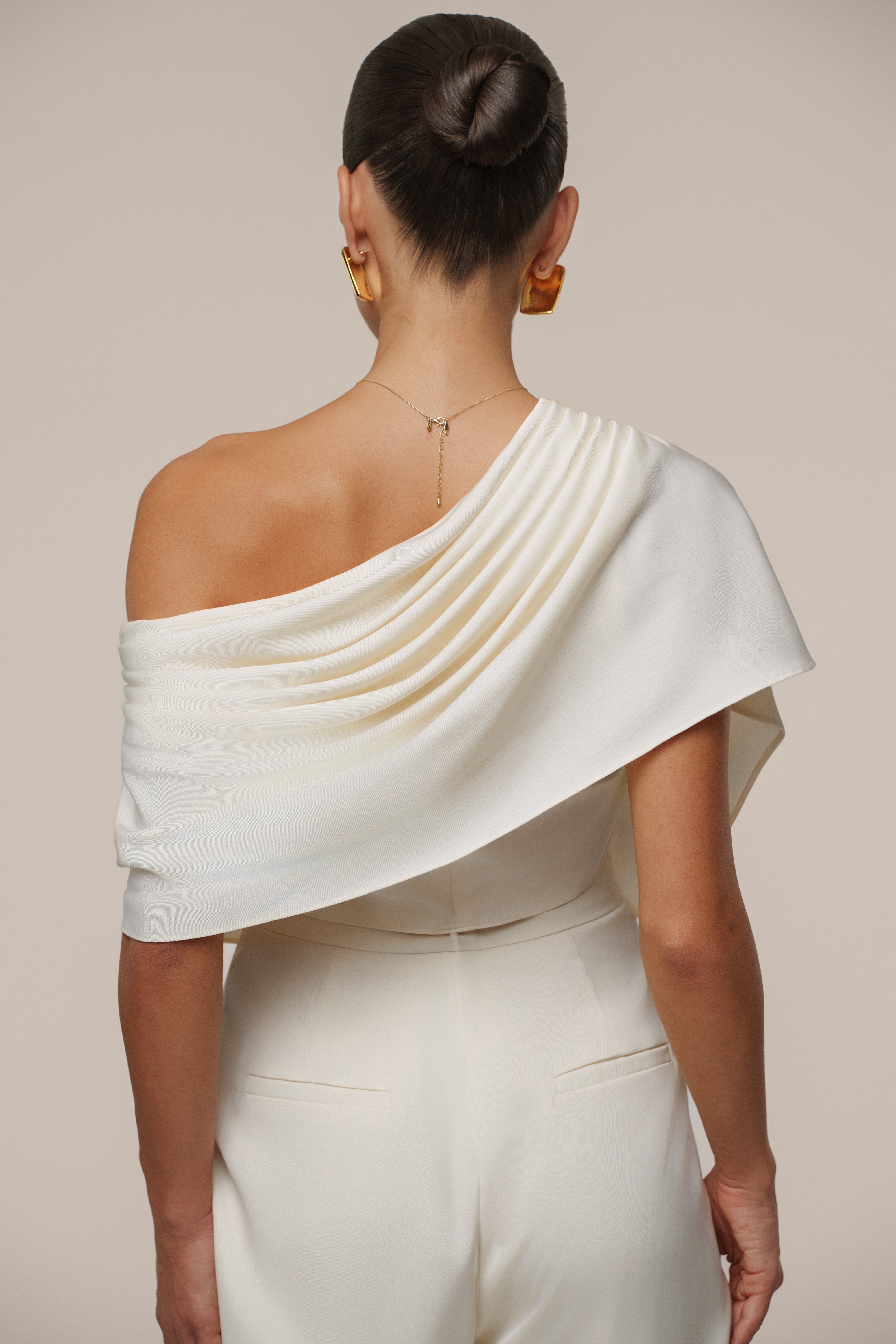 Buttercream Gleam and Glow Satin Top - JLUXLABEL