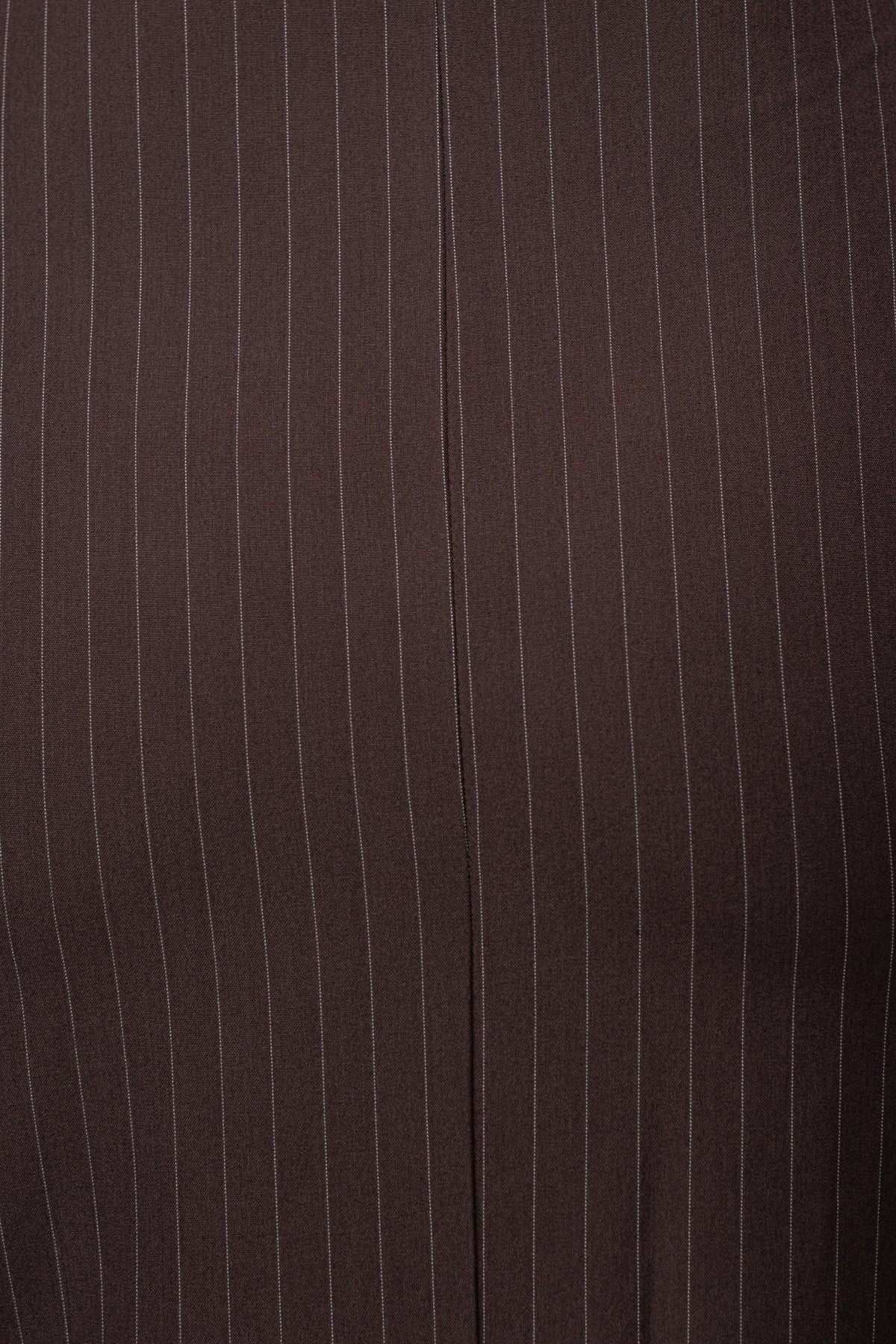 Chocolate Presence And Elegance Pinstripe Dress - JLUXLABEL