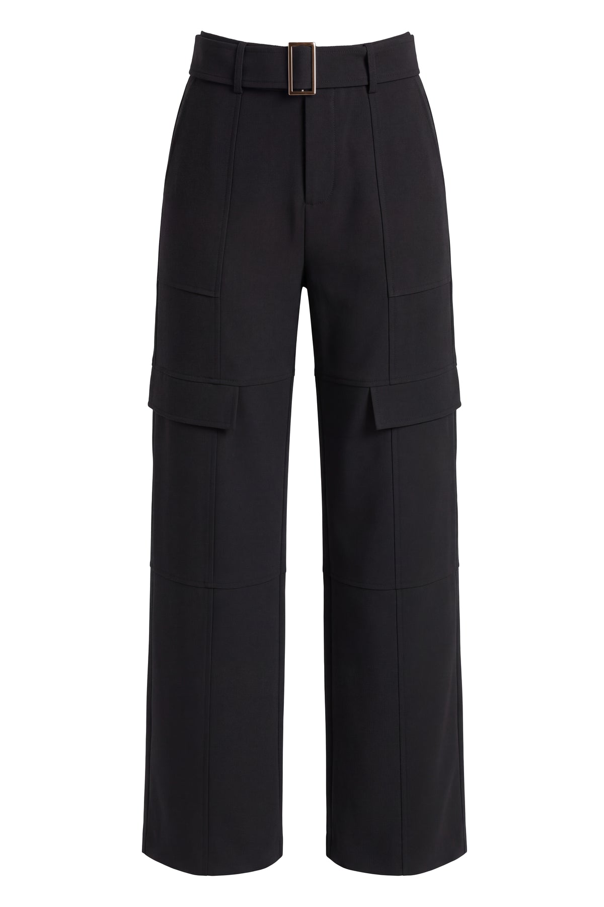 Black Status Belted Cargo Pant