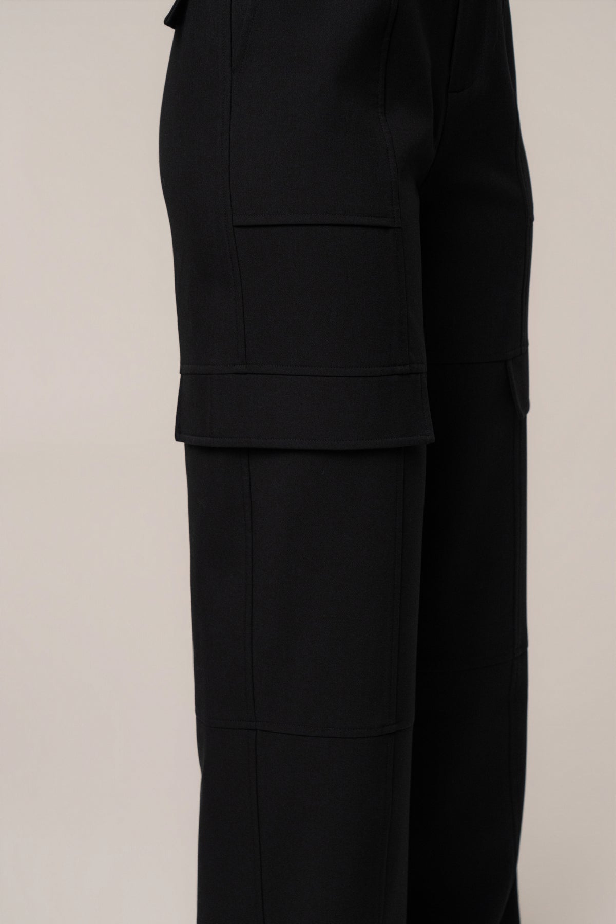 Black Status Belted Cargo Pant - JLUXLABEL