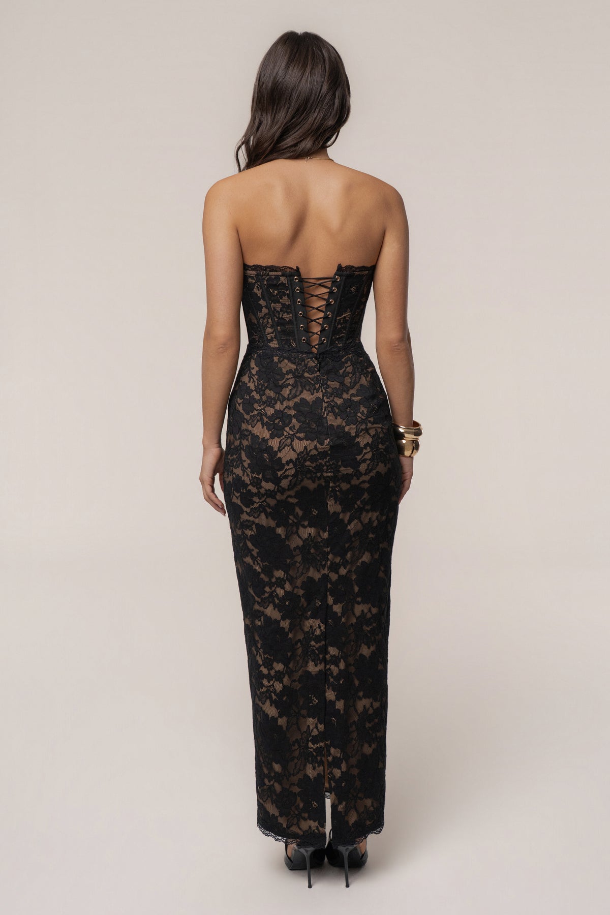 Black Timeless Love Lace Maxi Skirt - JLUXLABEL