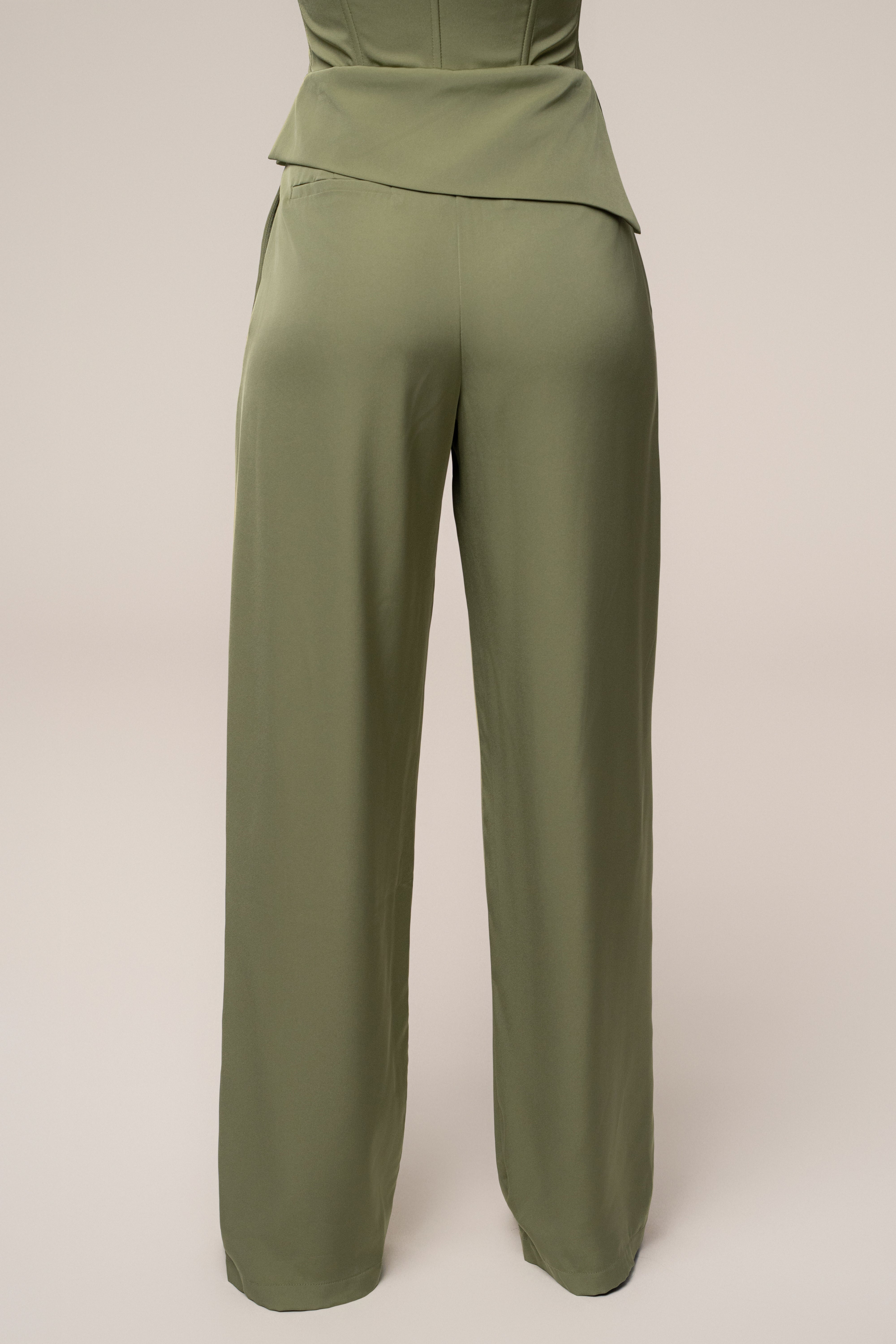 Olive Executive Trousers - JLUXLABEL