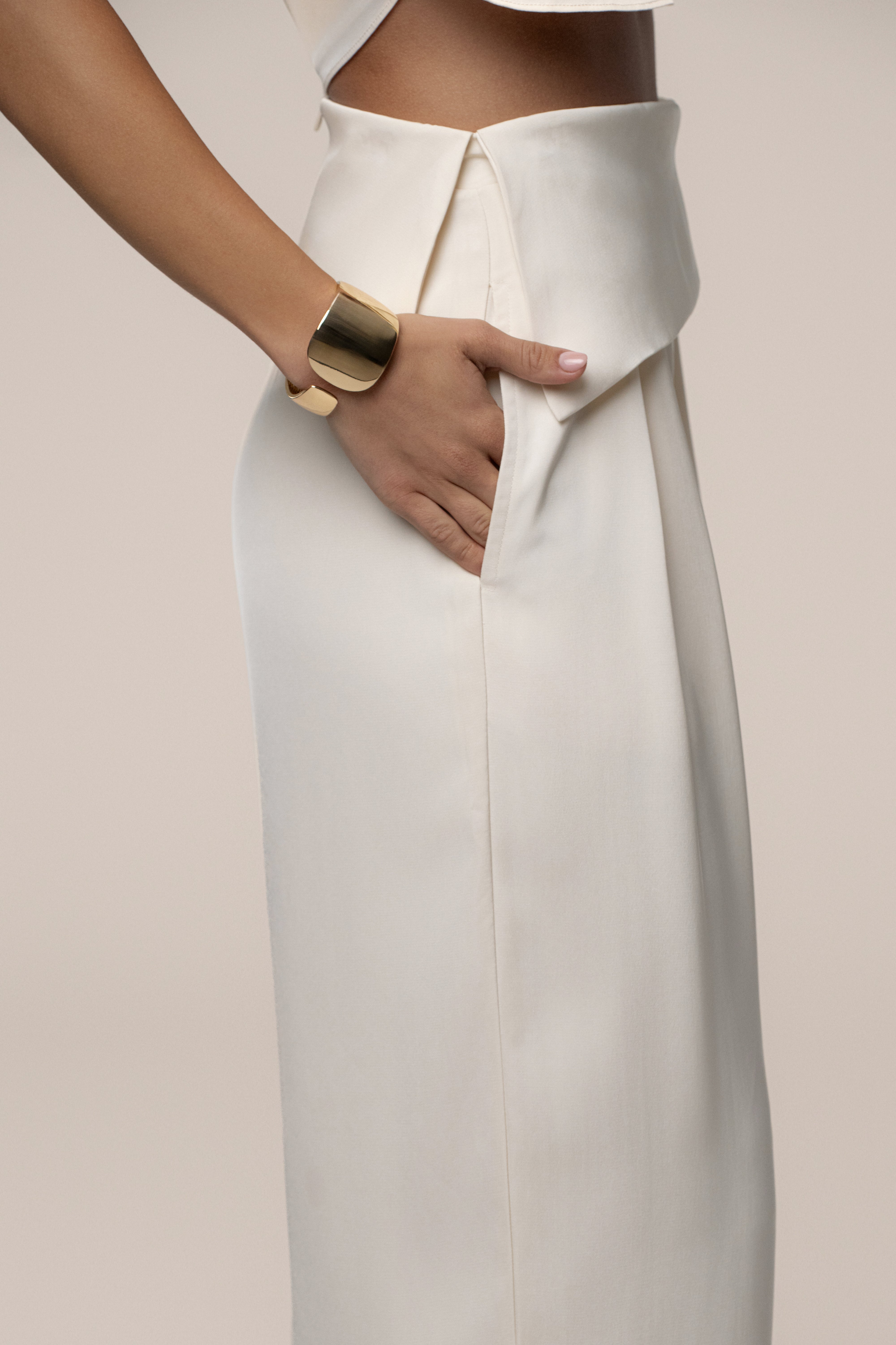 Buttercream Executive Trousers - JLUXLABEL