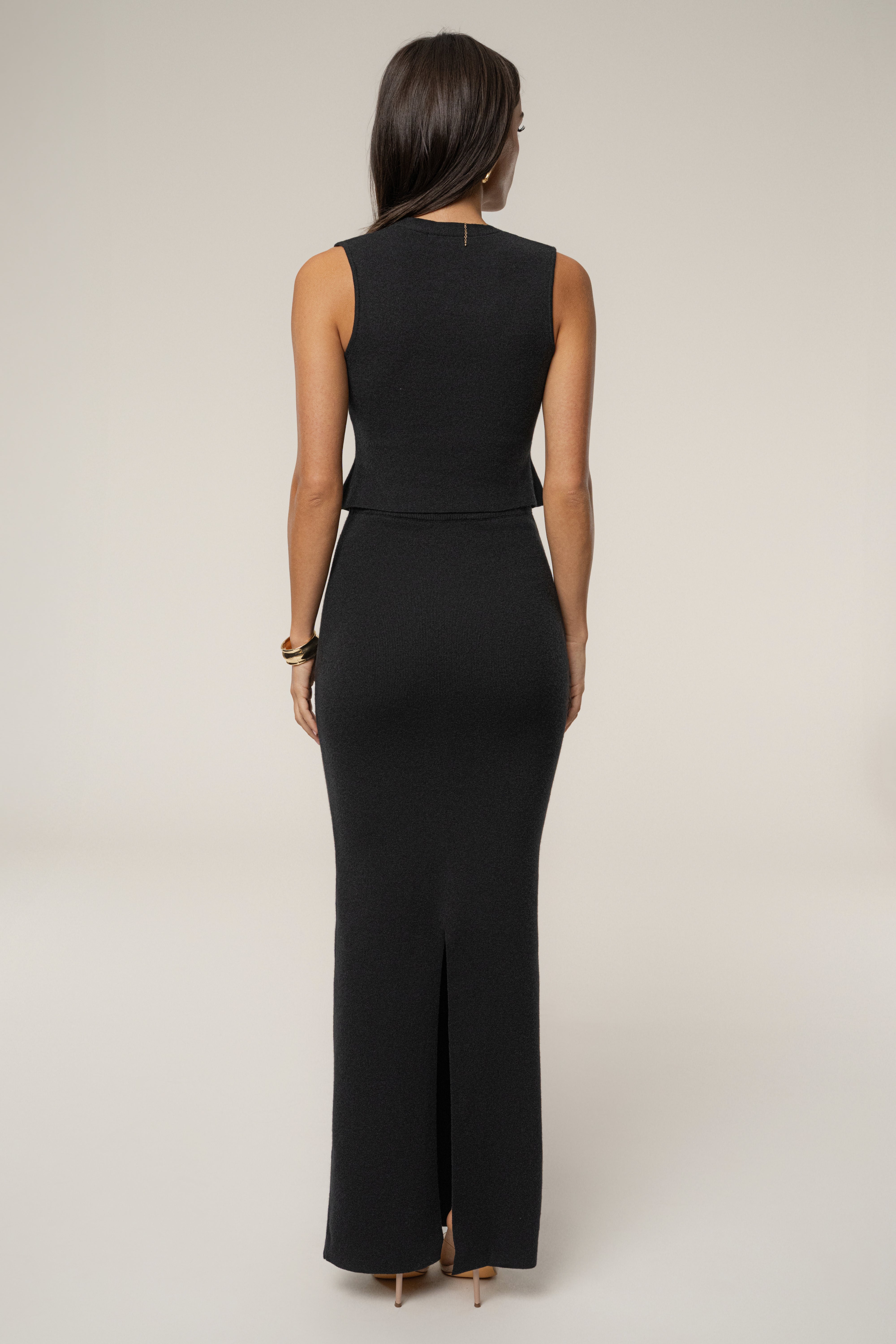 Black Cassidy Two Piece Skirt Set - JLUXLABEL