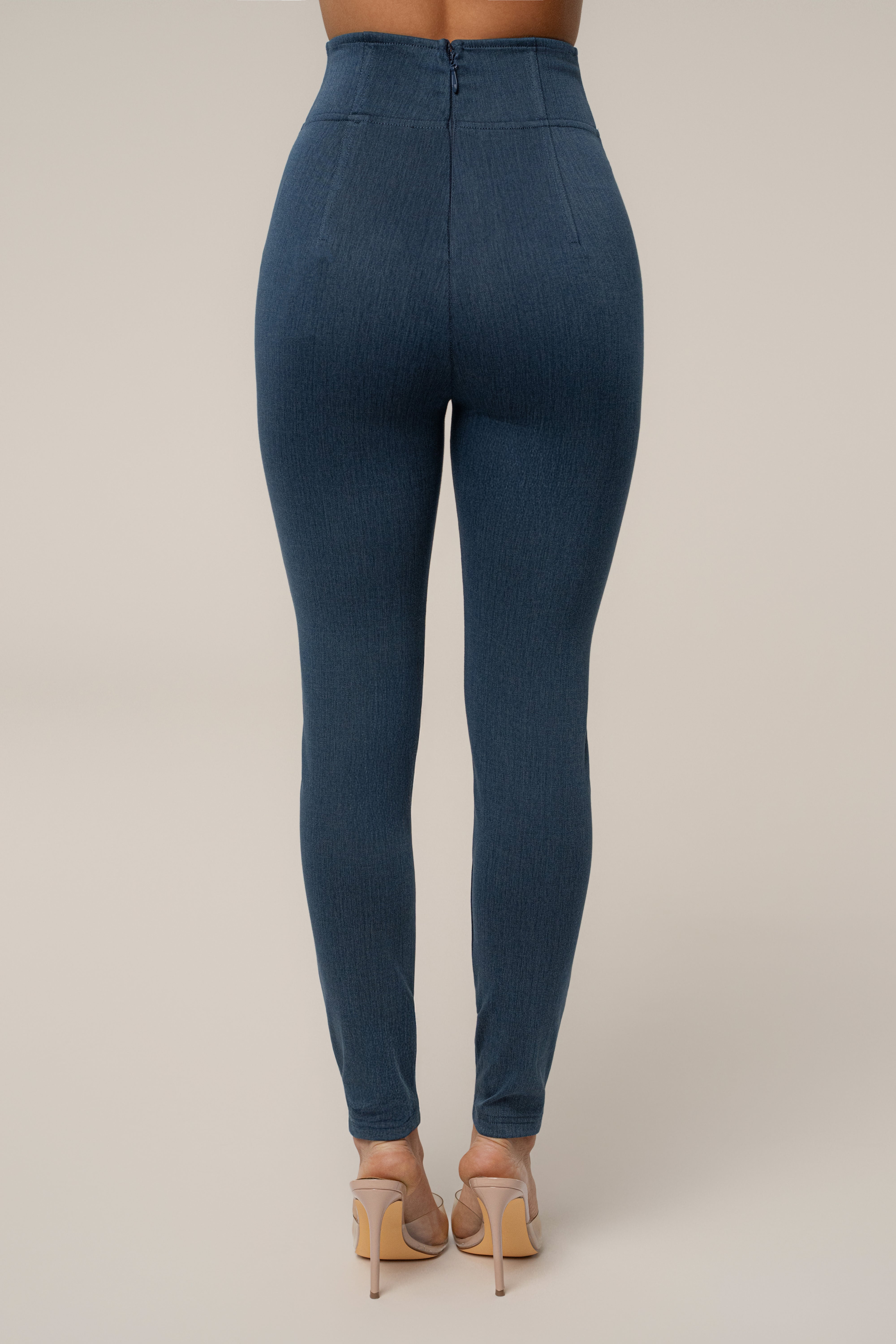 Dark Denim ALICE HIGH WAISTED JEANS - JLUXLABEL