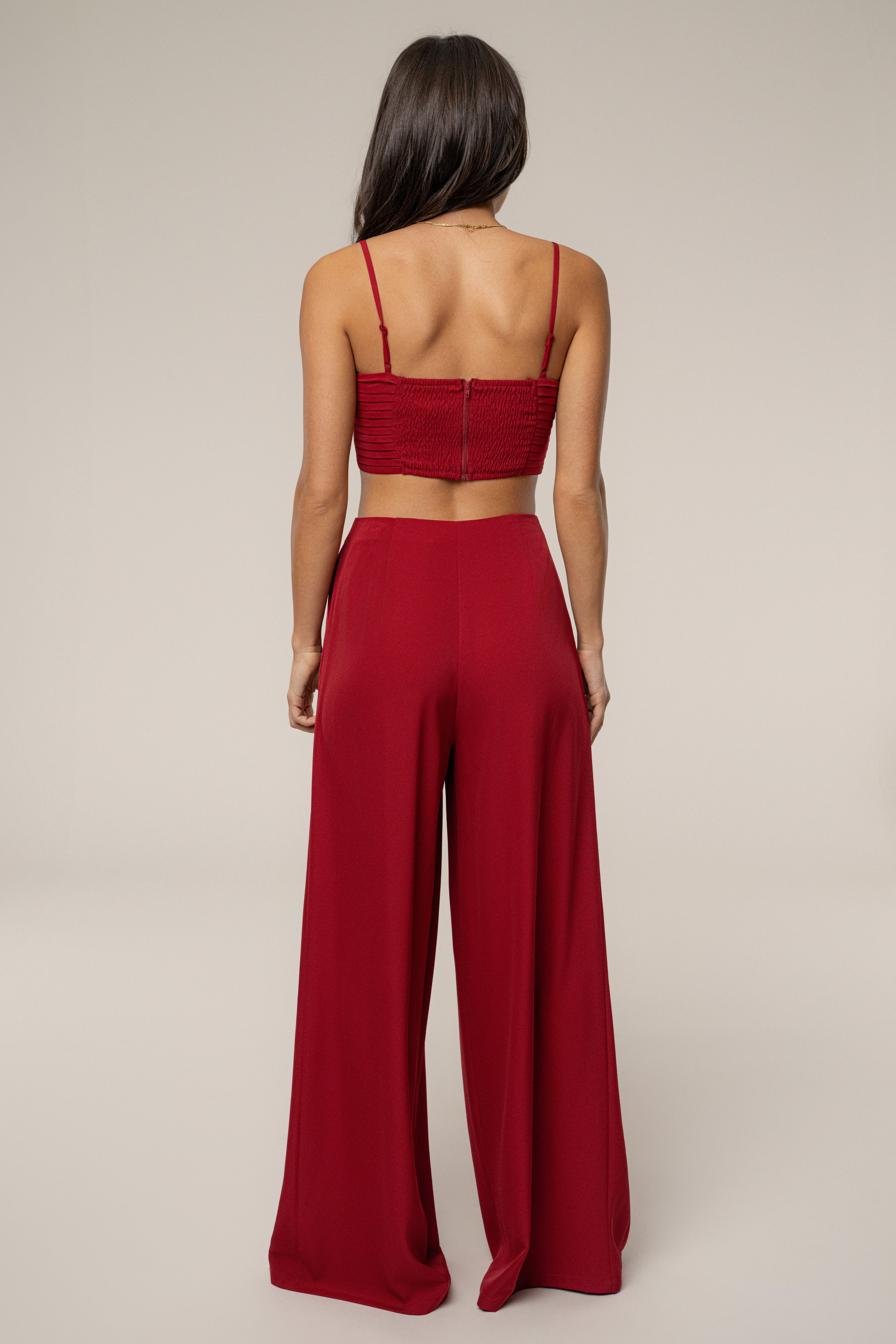 Burgundy Serenade Pant Set - JLUXLABEL
