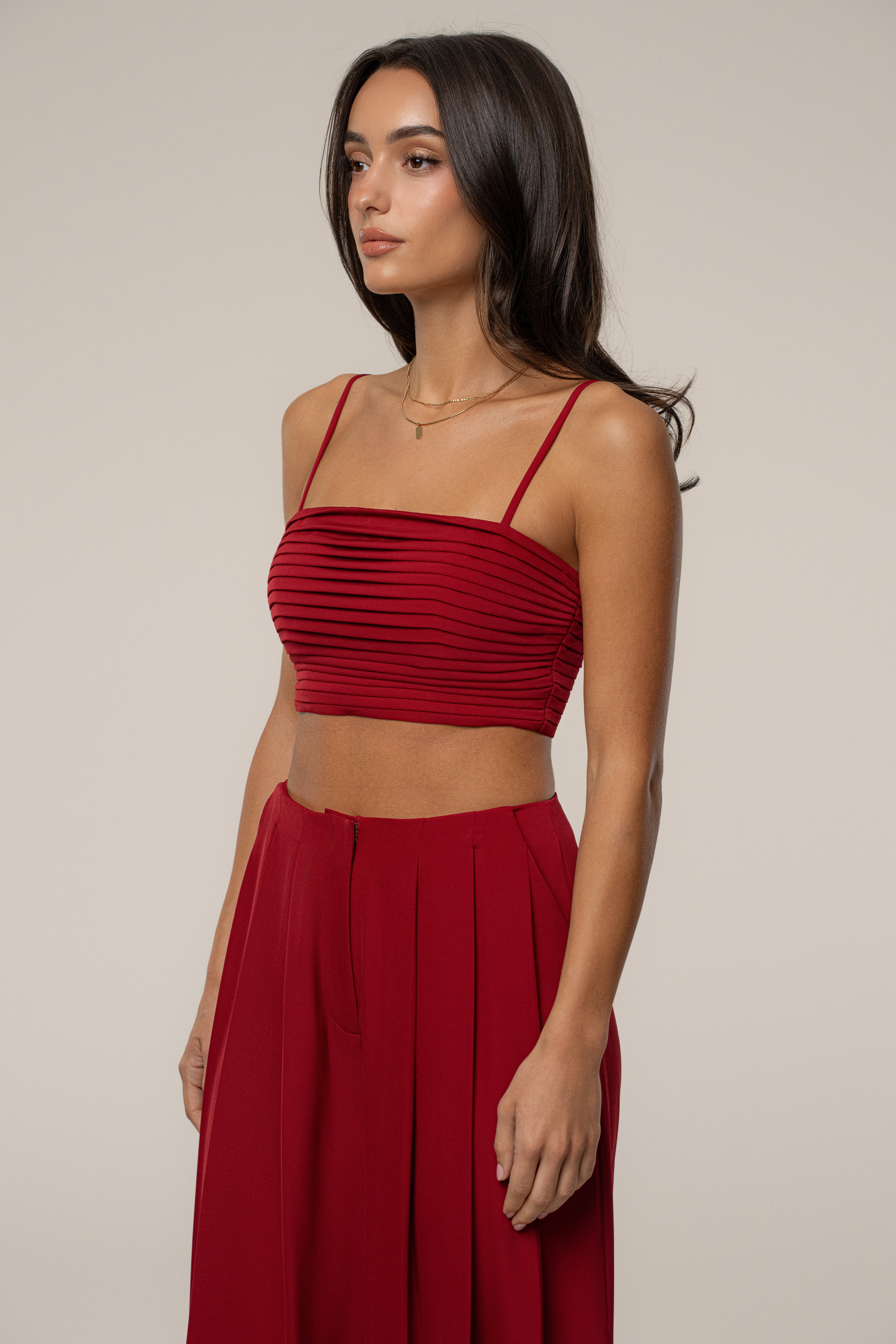 Burgundy Serenade Pant Set - JLUXLABEL