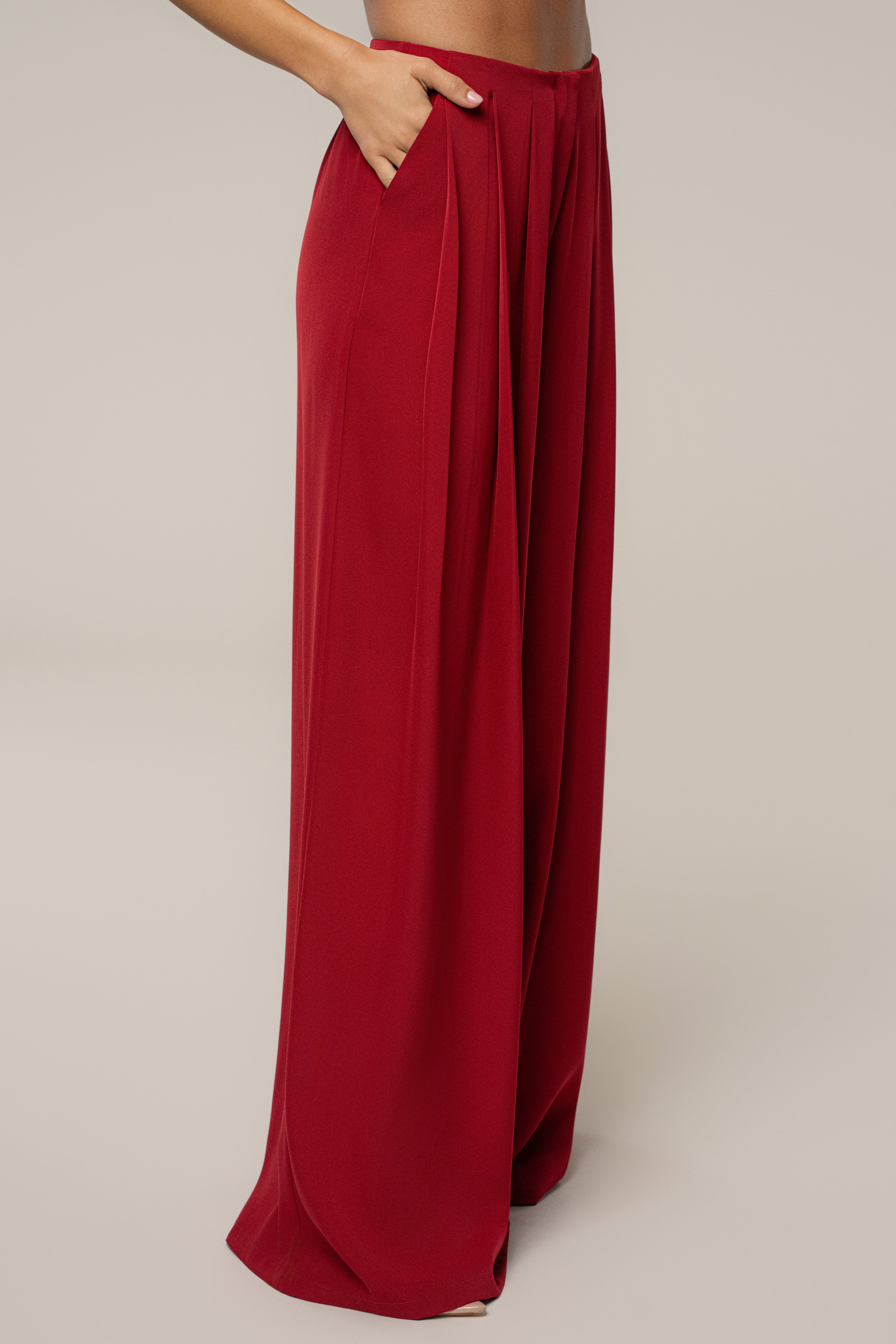 Burgundy Serenade Pant Set - JLUXLABEL