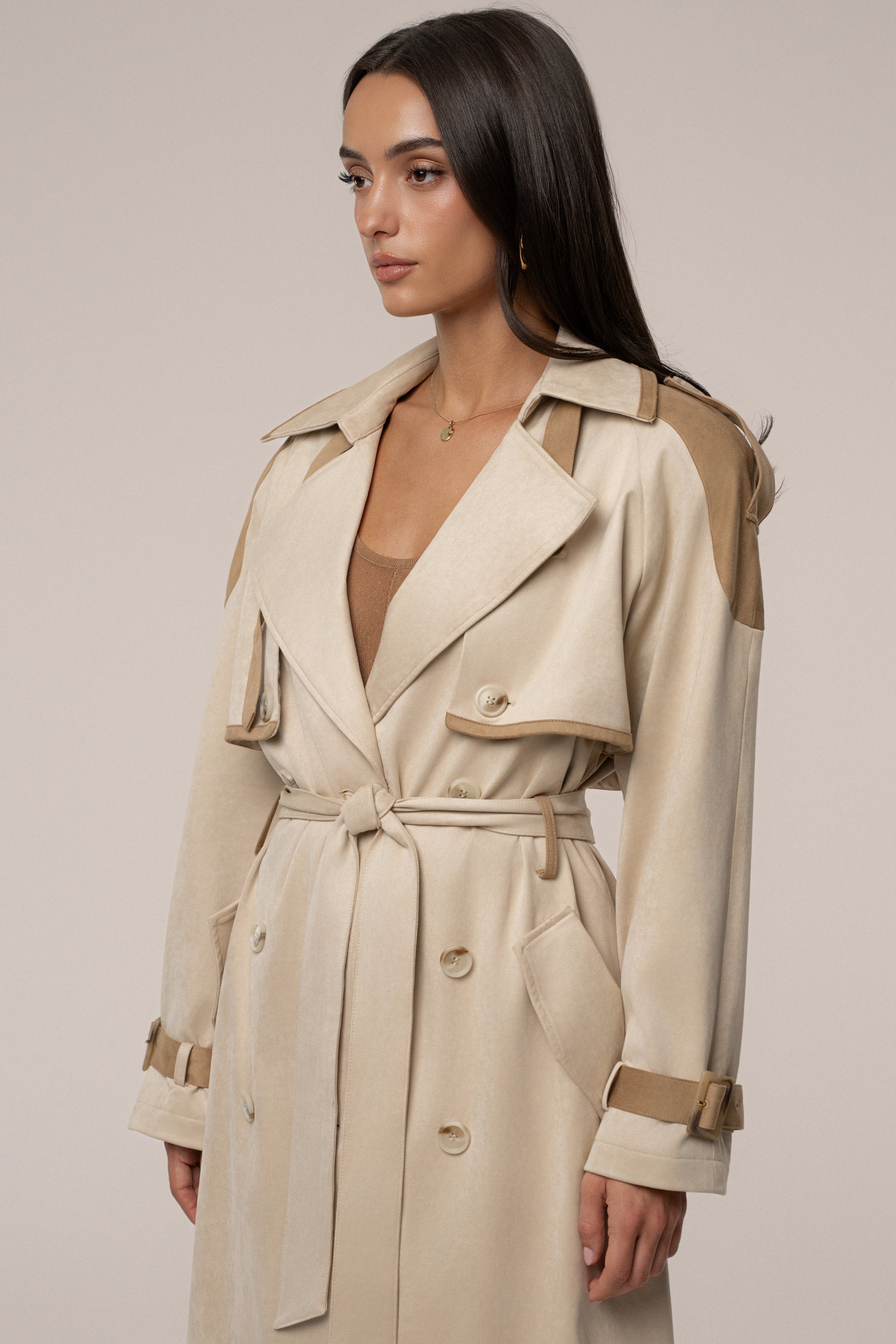 Tan Elite Suede Coat