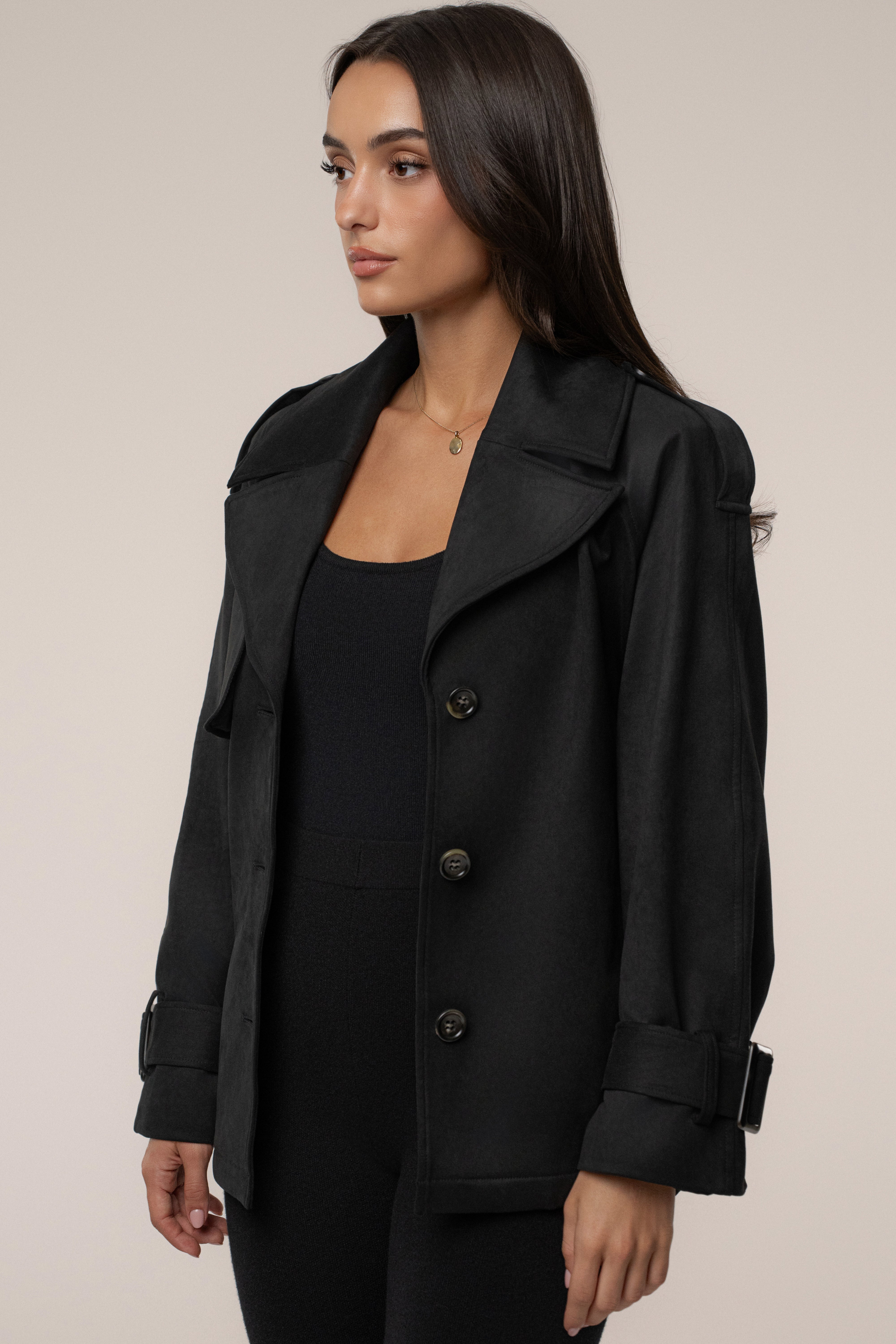Black Nightfall Suede Jacket