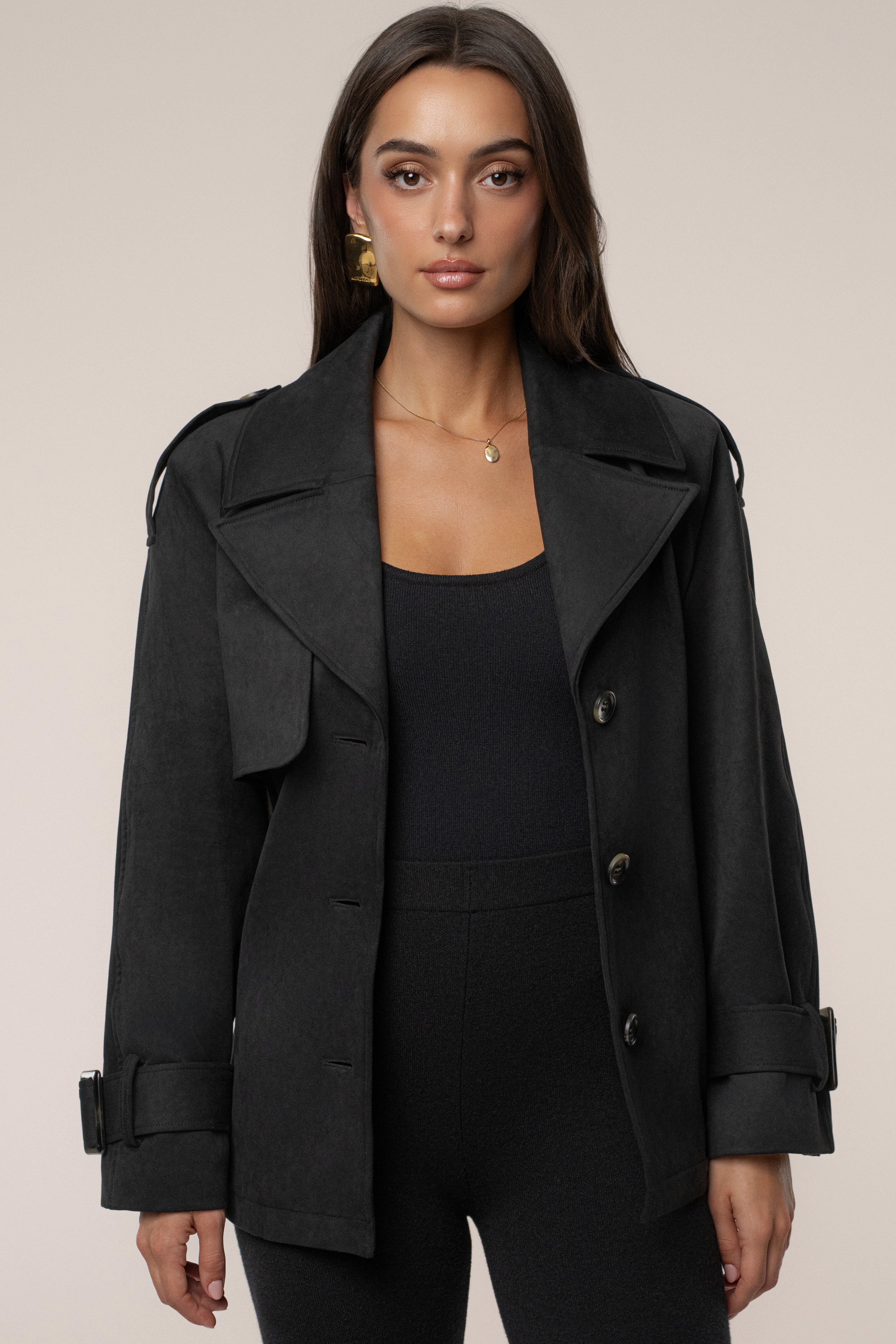 Black Nightfall Suede Jacket