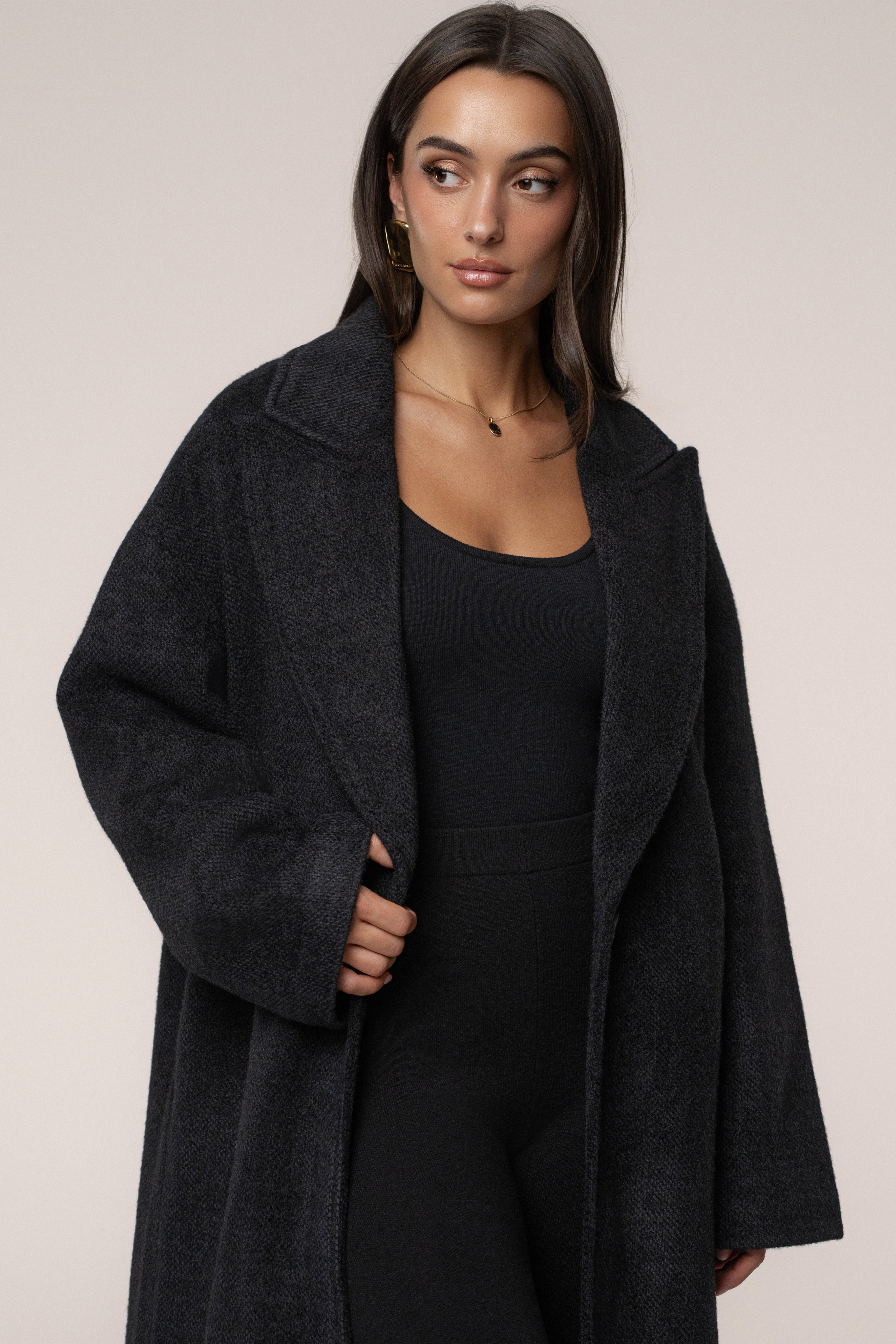 Black Dion Oversized Coat