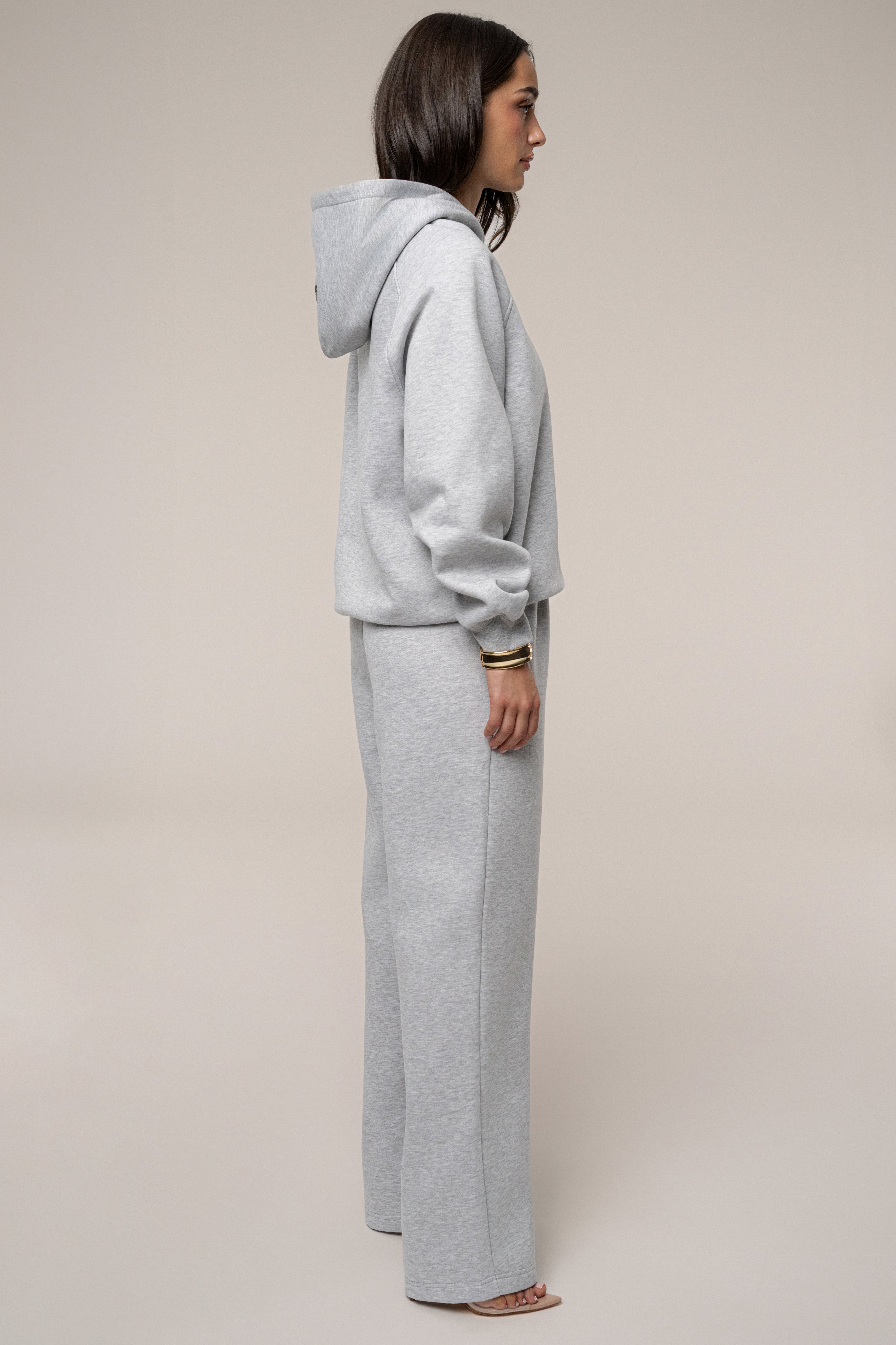 Heather Grey JLUXLABEL Logo Pullover Hoodie