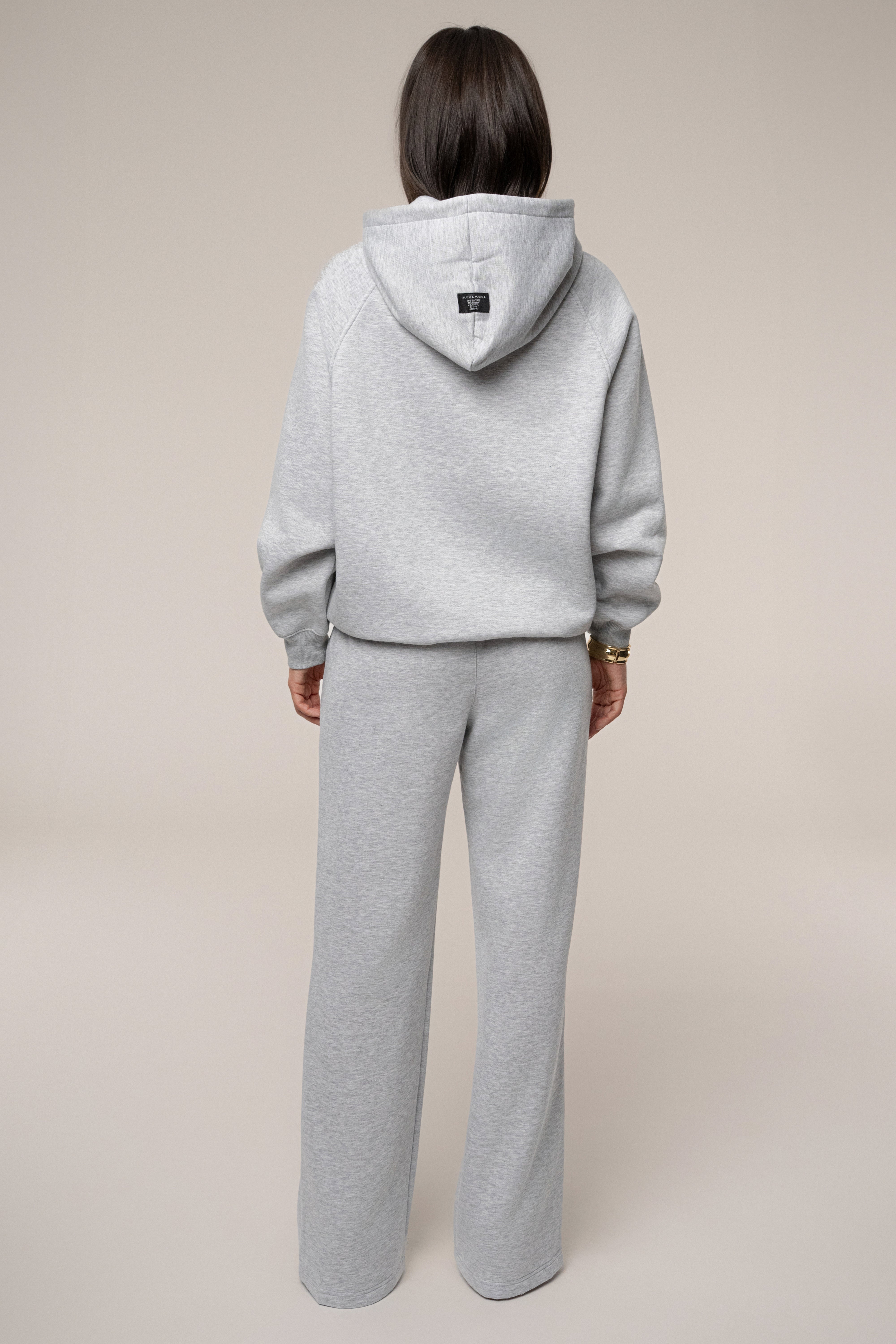 Heather Grey JLUXLABEL Logo Pullover Hoodie