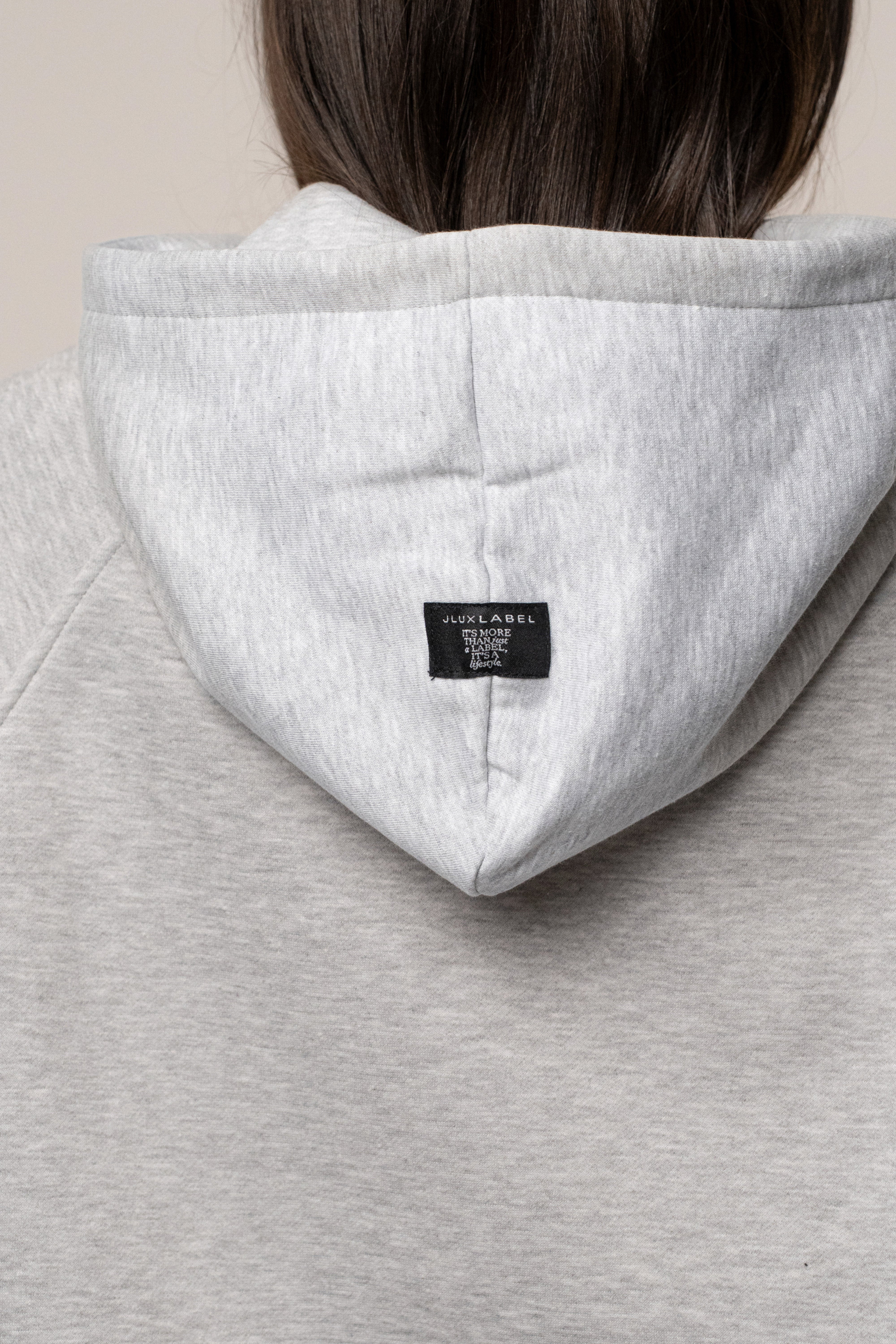 Heather Grey JLUXLABEL Logo Pullover Hoodie