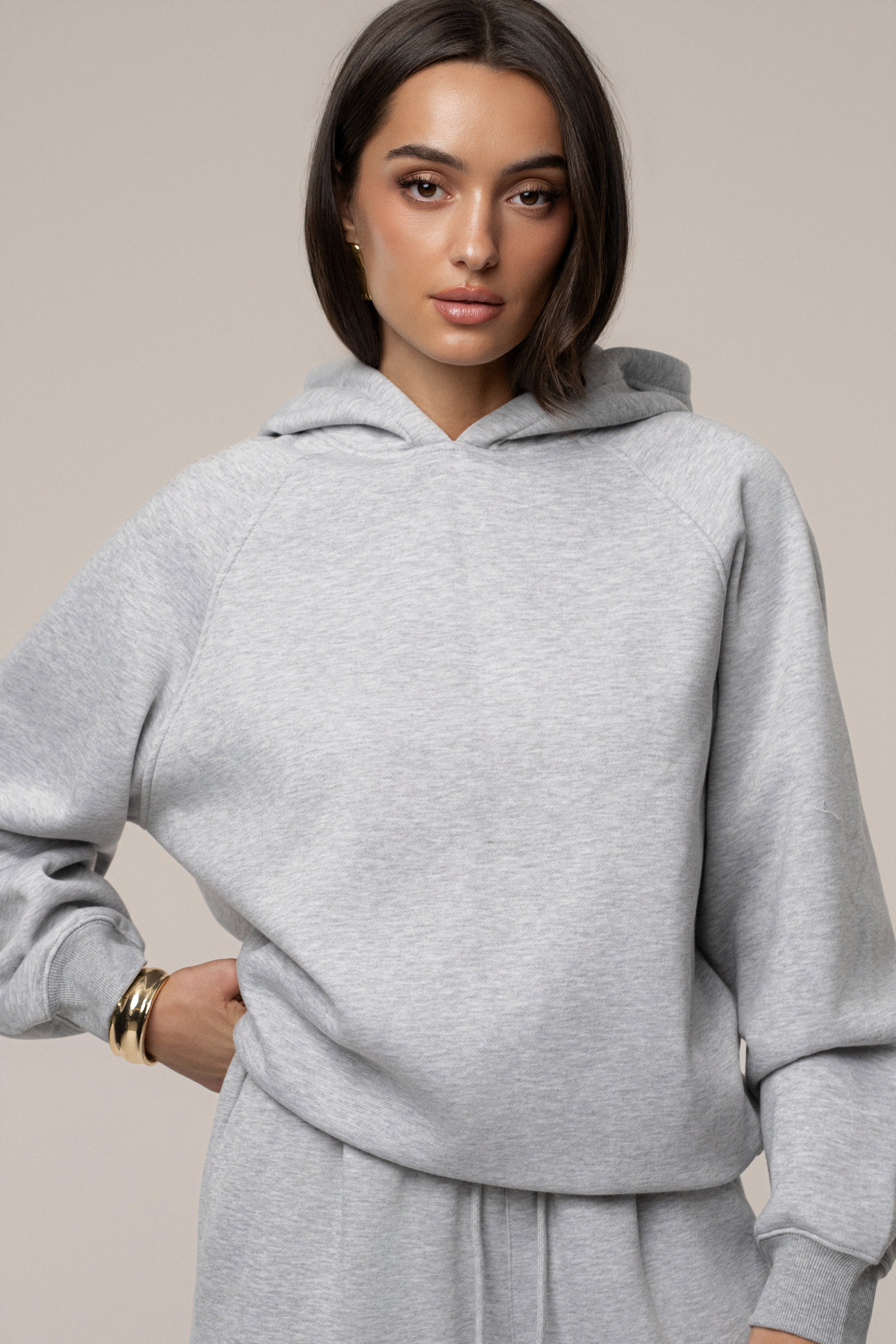 Heather Grey JLUXLABEL Logo Pullover Hoodie