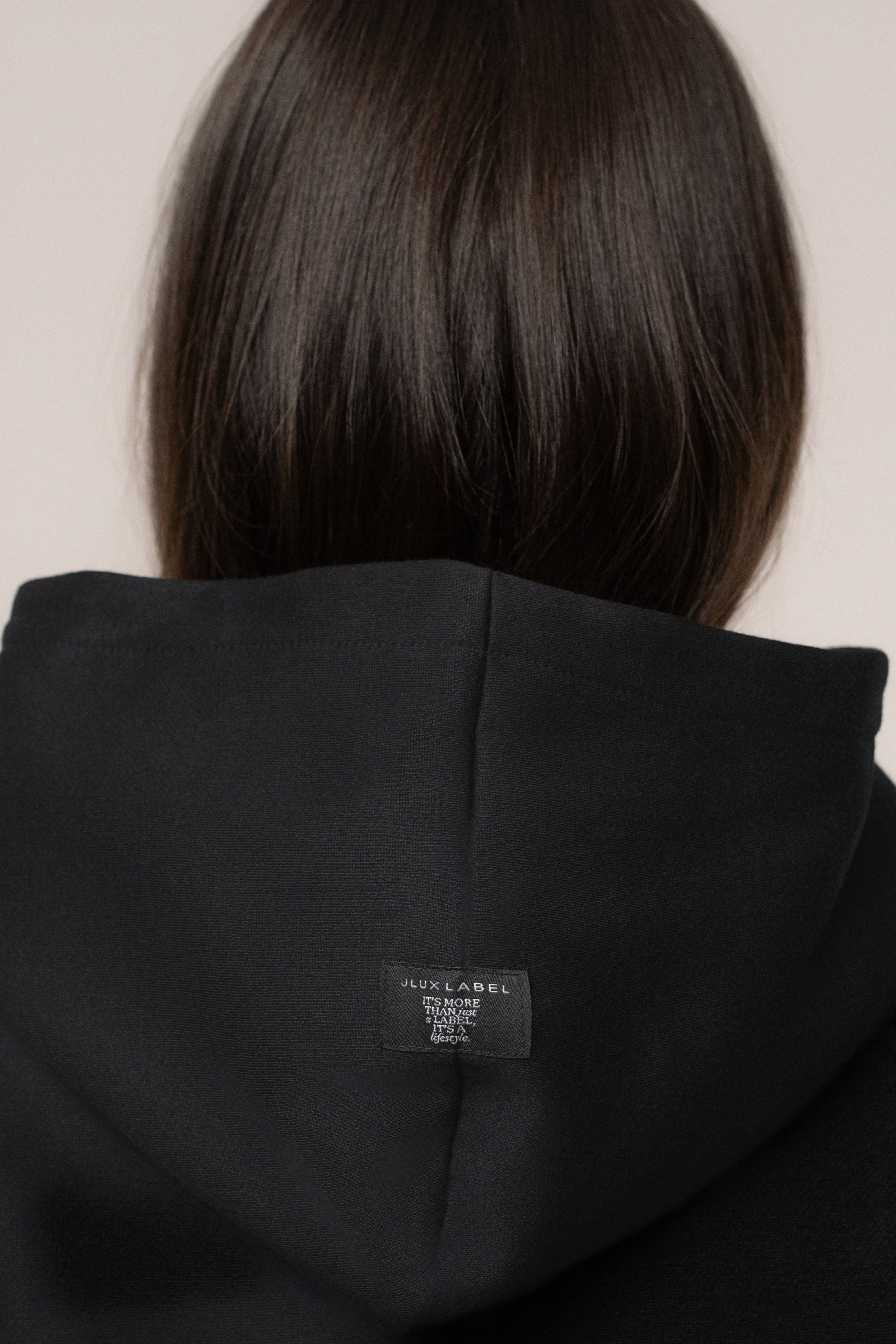 Black JLUXLABEL Logo Pullover Hoodie