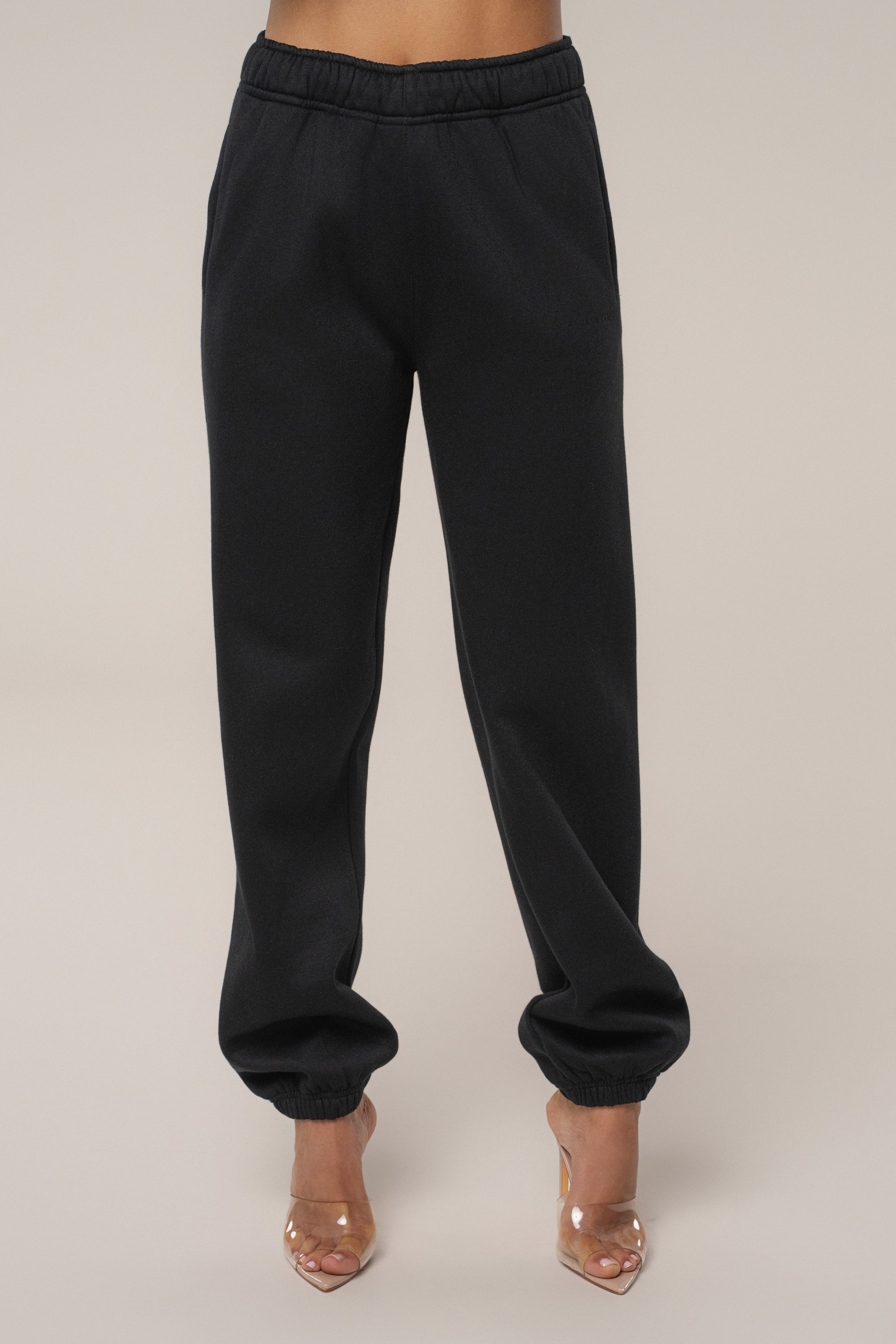 Black JLUXLABEL Logo Sweatpants - JLUXLABEL