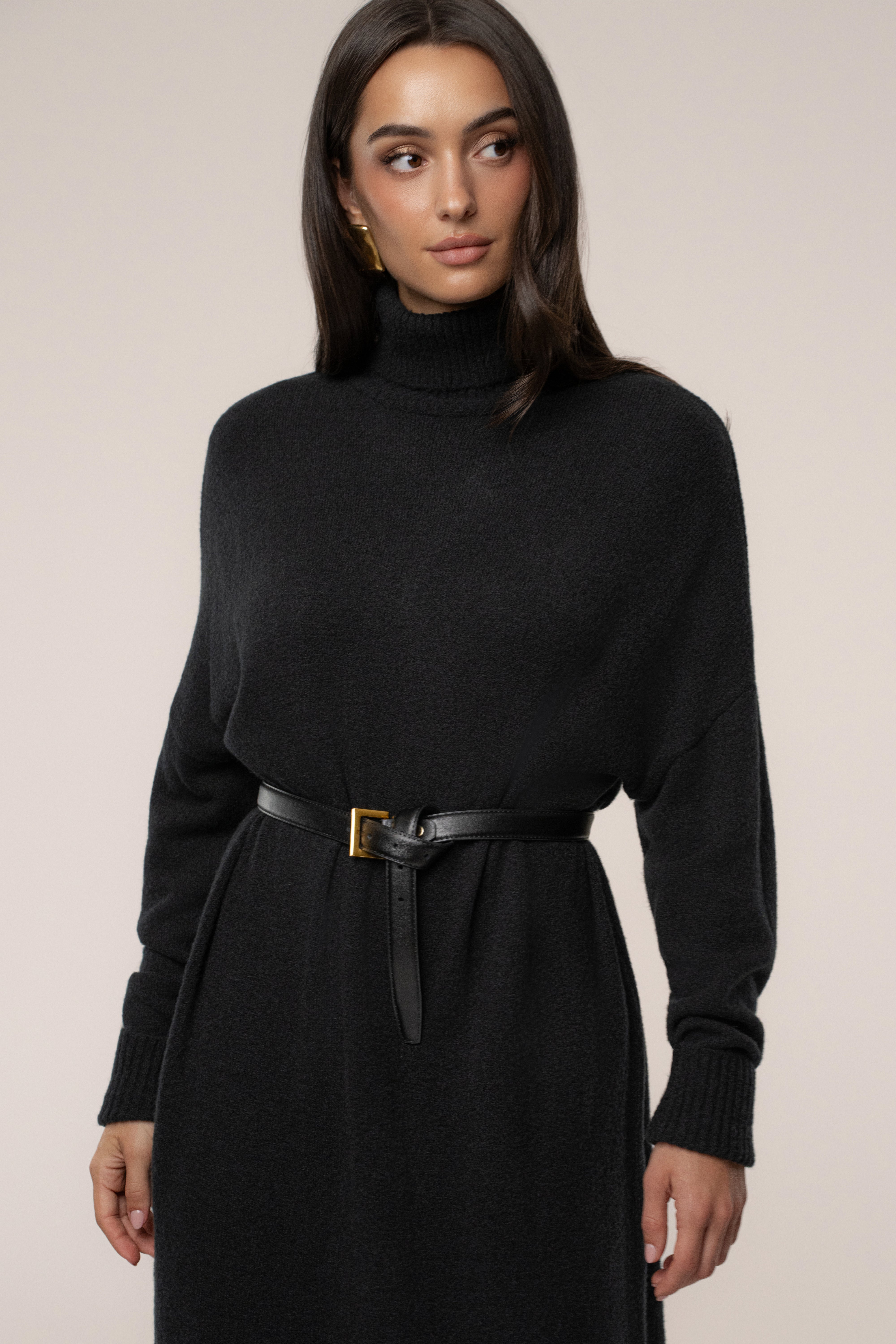 Black Hartley Knit Maxi Dress