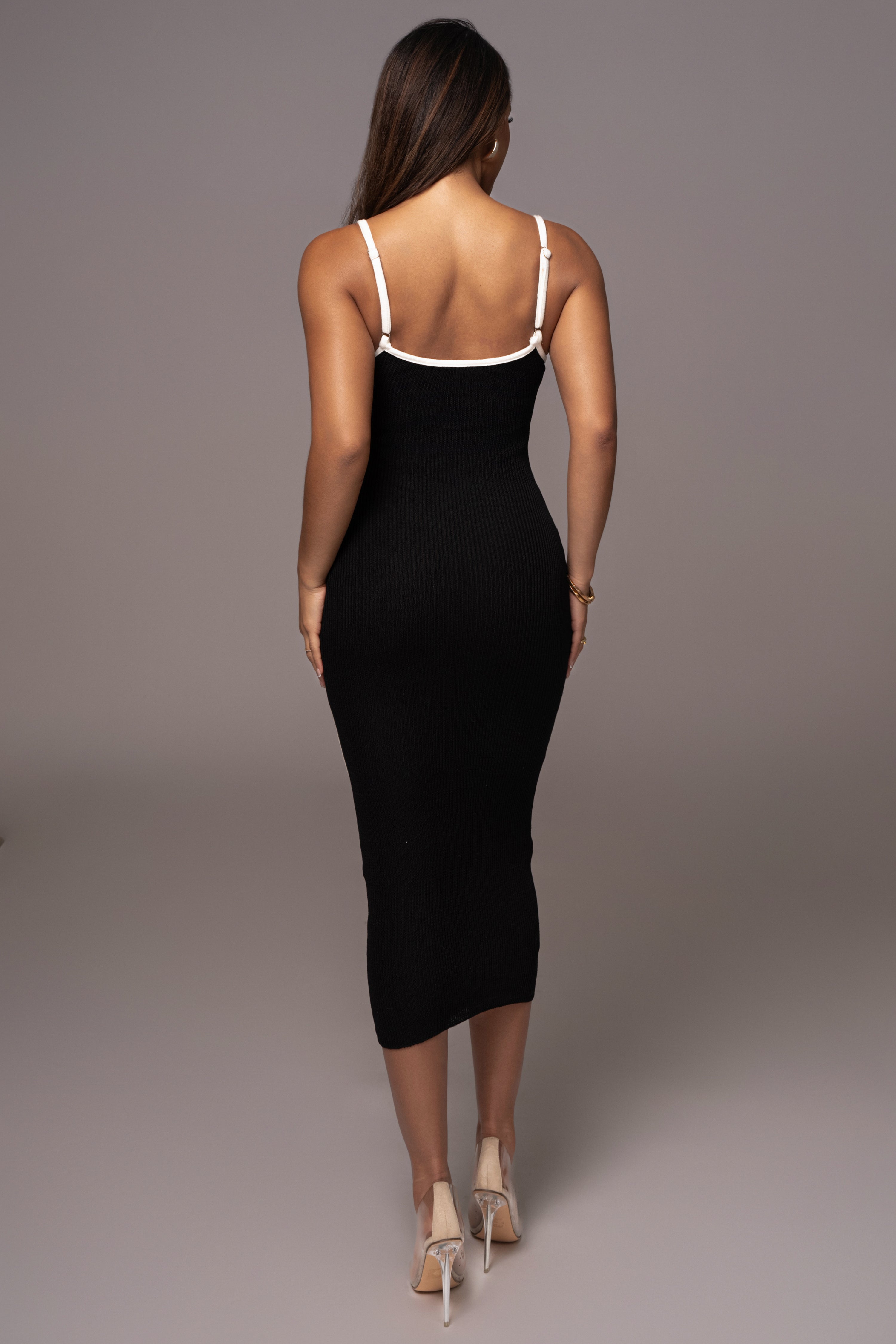 Black Model Citizen Knit Maxi Dress - JLUXLABEL