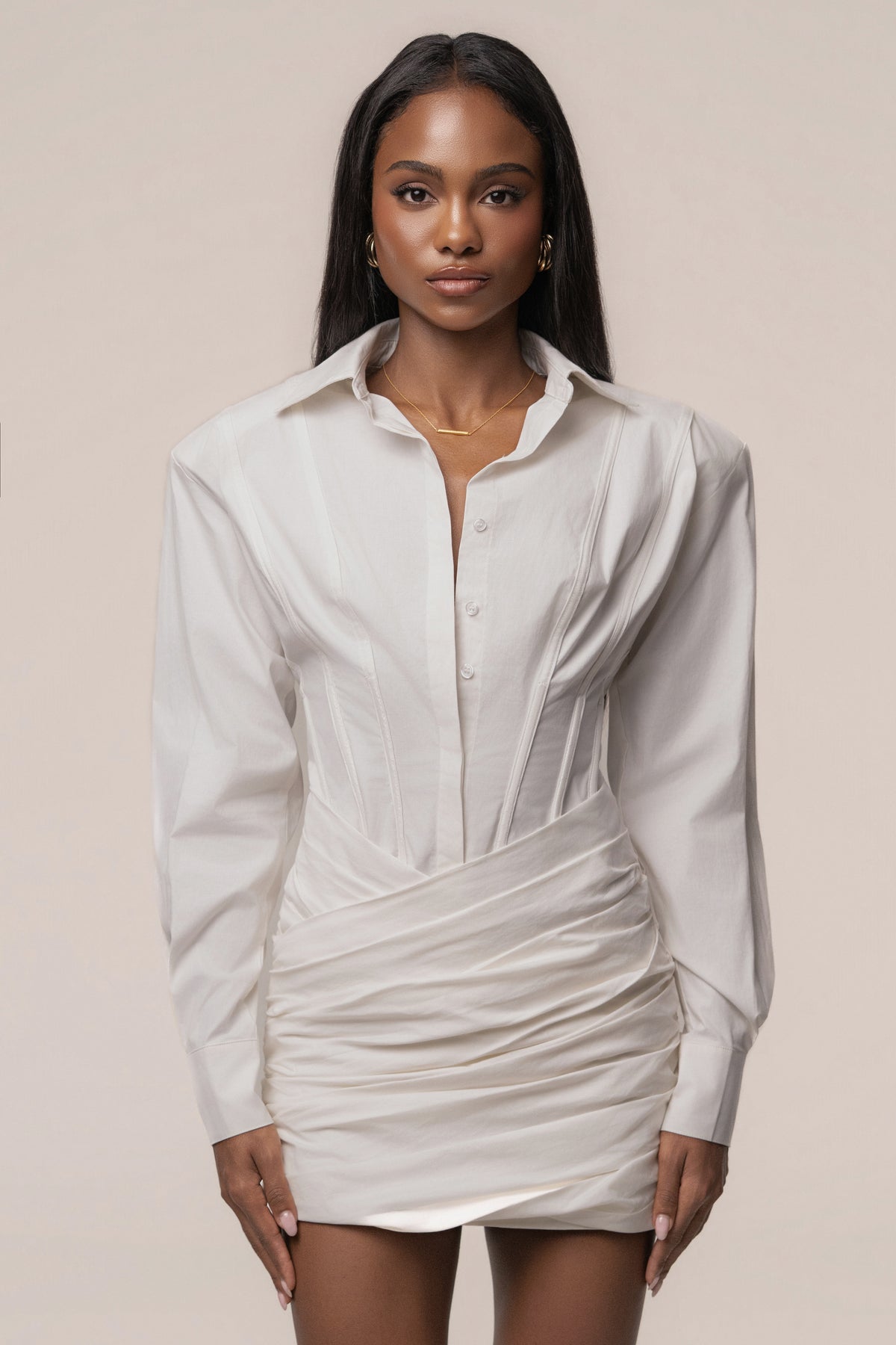 Cream City Girl Shirt Dress