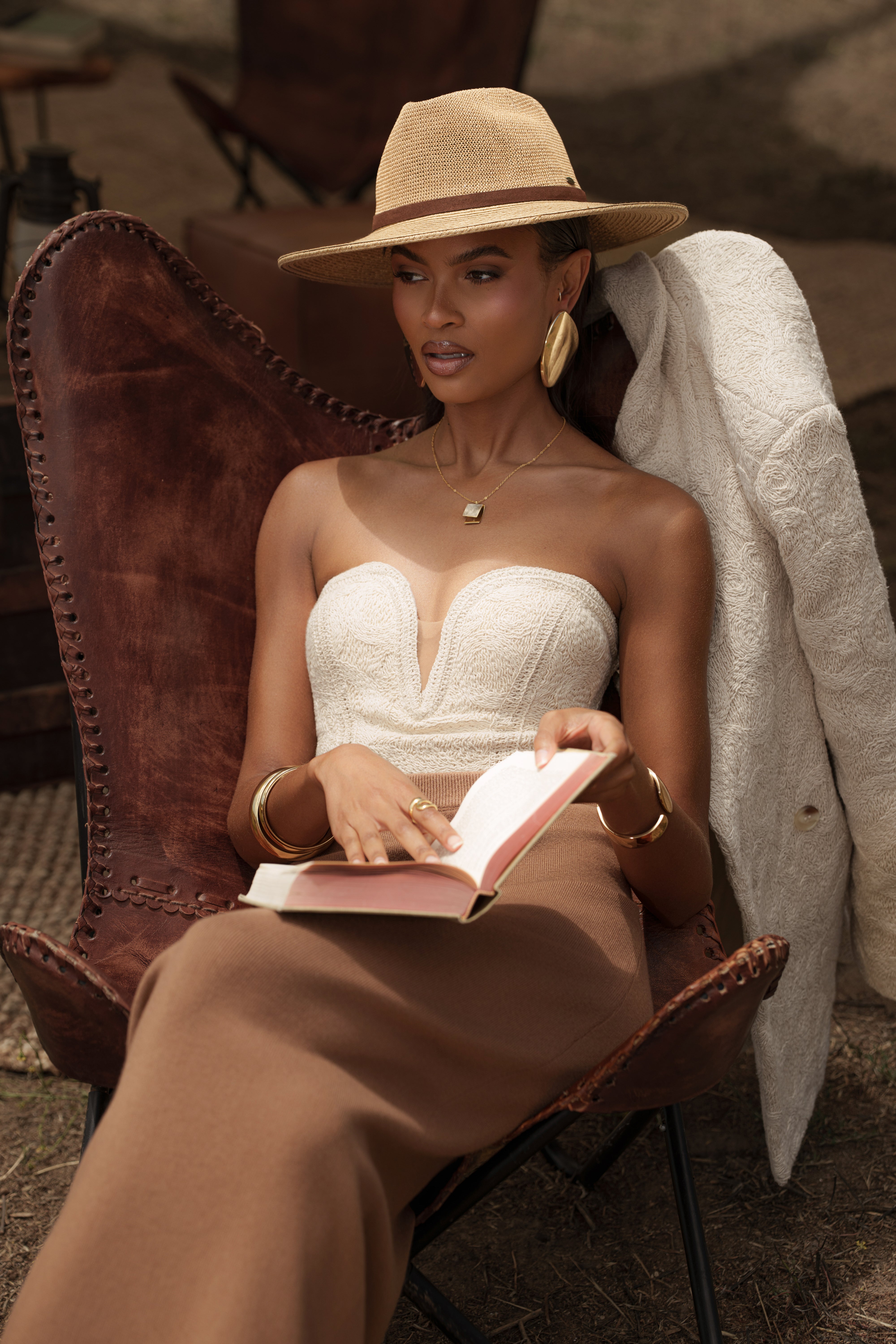 Ecru Serene Coast Texture Bodysuit - JLUXLABEL