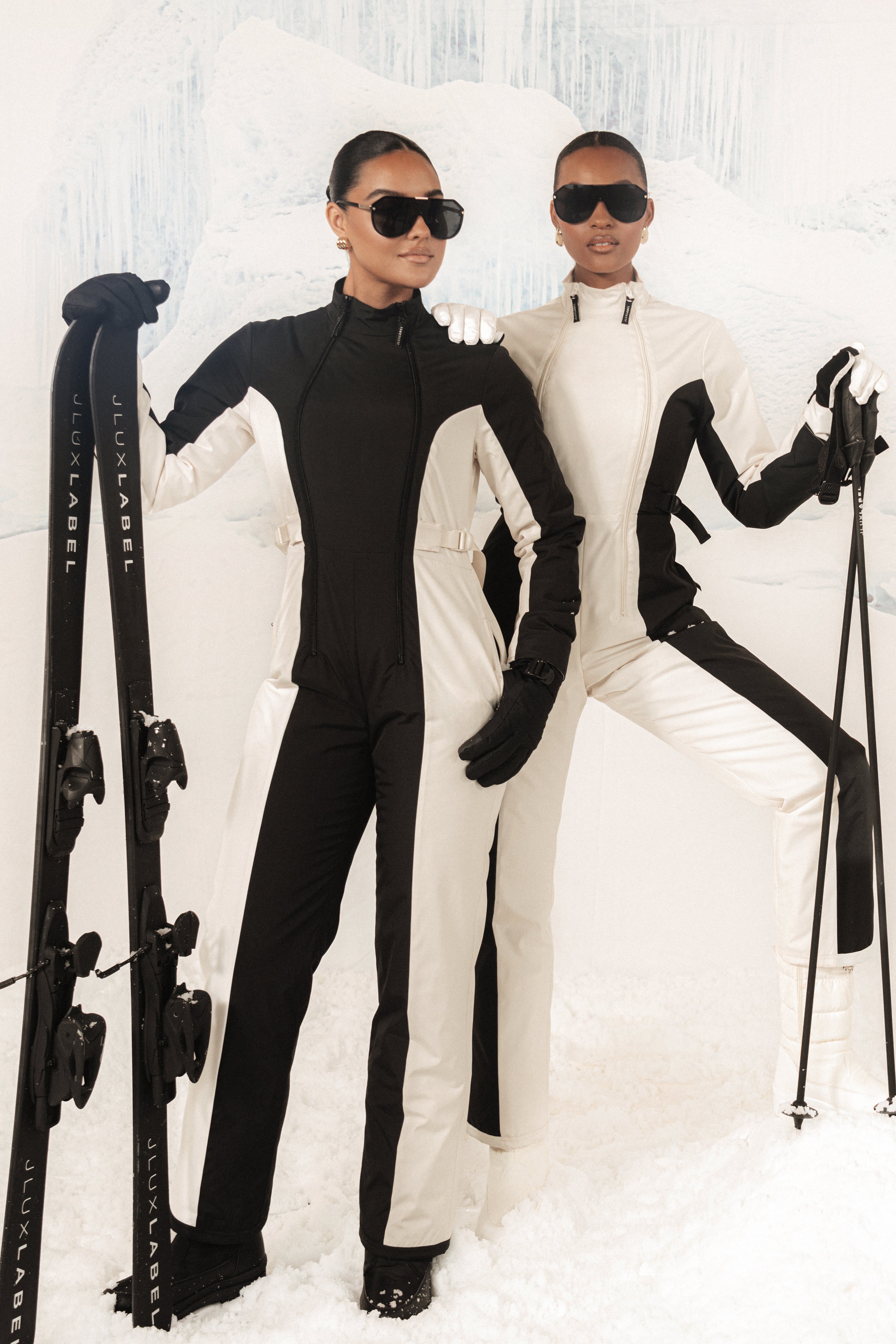 Black Polar Escape Ski Suit - JLUXLABEL